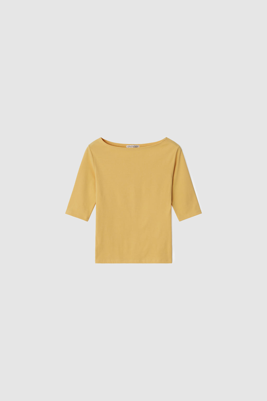 BOATNECK TEE - YELLOW