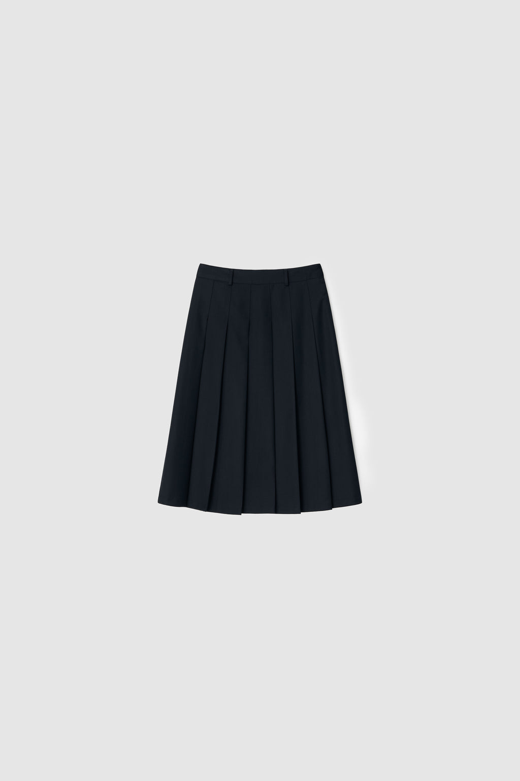 PLEATS SKIRT - NAVY