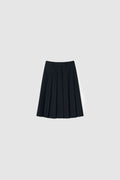 PLEATS SKIRT - NAVY