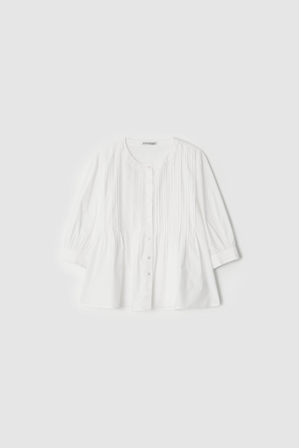 PINTUCK BLOUSE - IVORY