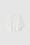 PINTUCK BLOUSE - IVORY