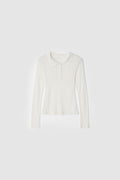 SEETHROUGH POLO TEE - IVORY