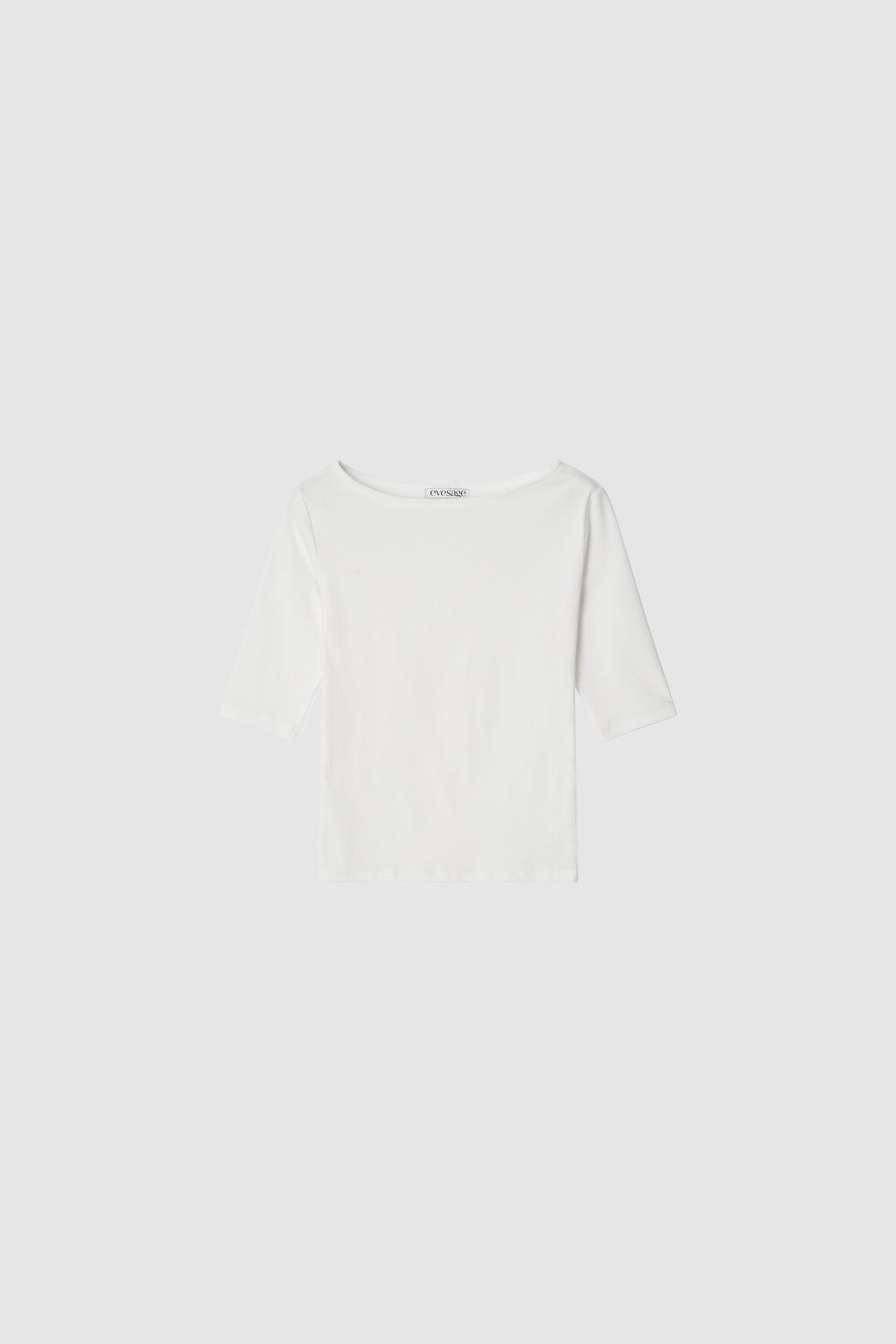BOATNECK TEE - IVORY