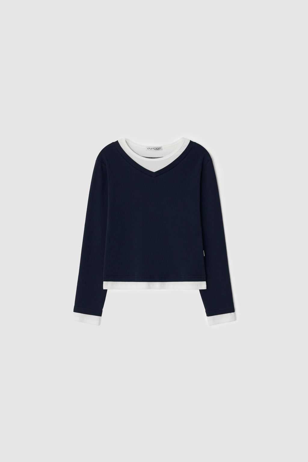 LAYERED TEE - NAVY