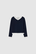 LAYERED TEE - NAVY