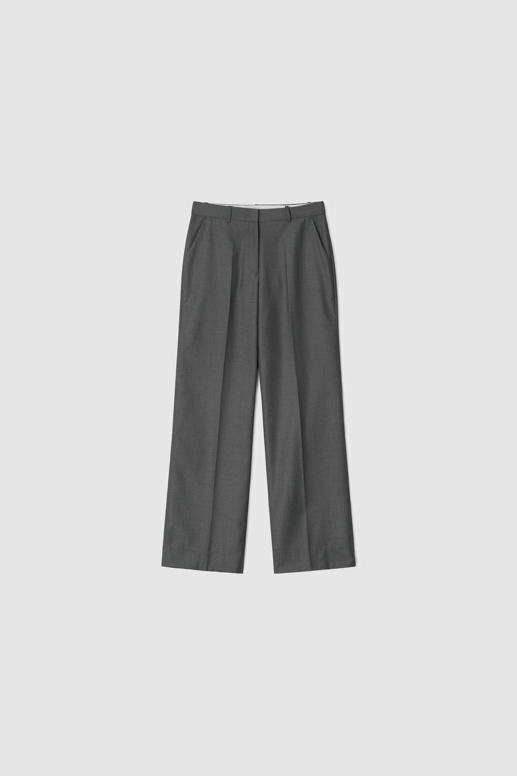 STRAIGHT SLACKS - GREY