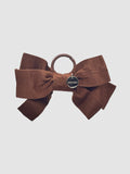 Wrinkle Ribbon Keyring - Brown
