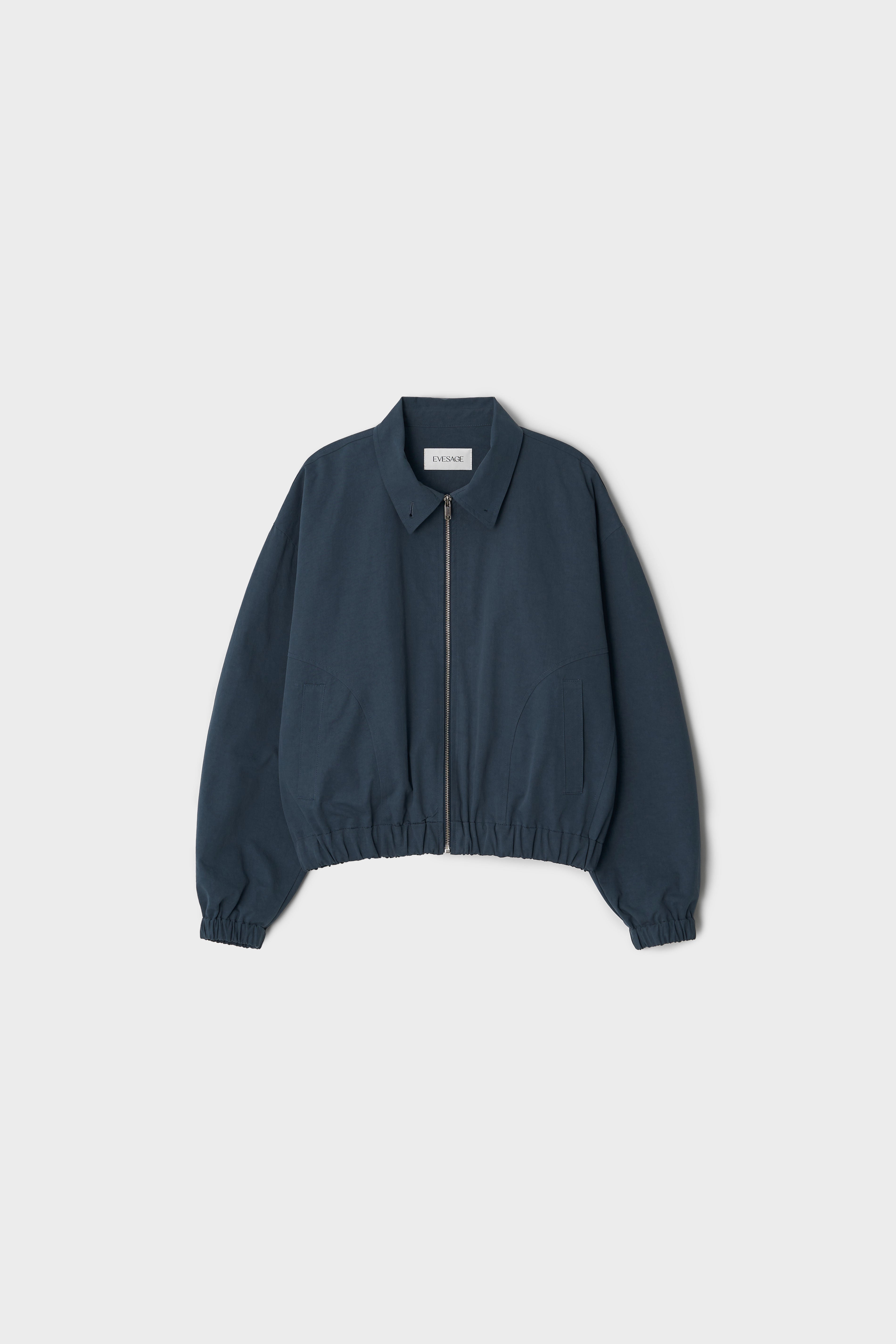 COTTON BLOUSON - NAVY