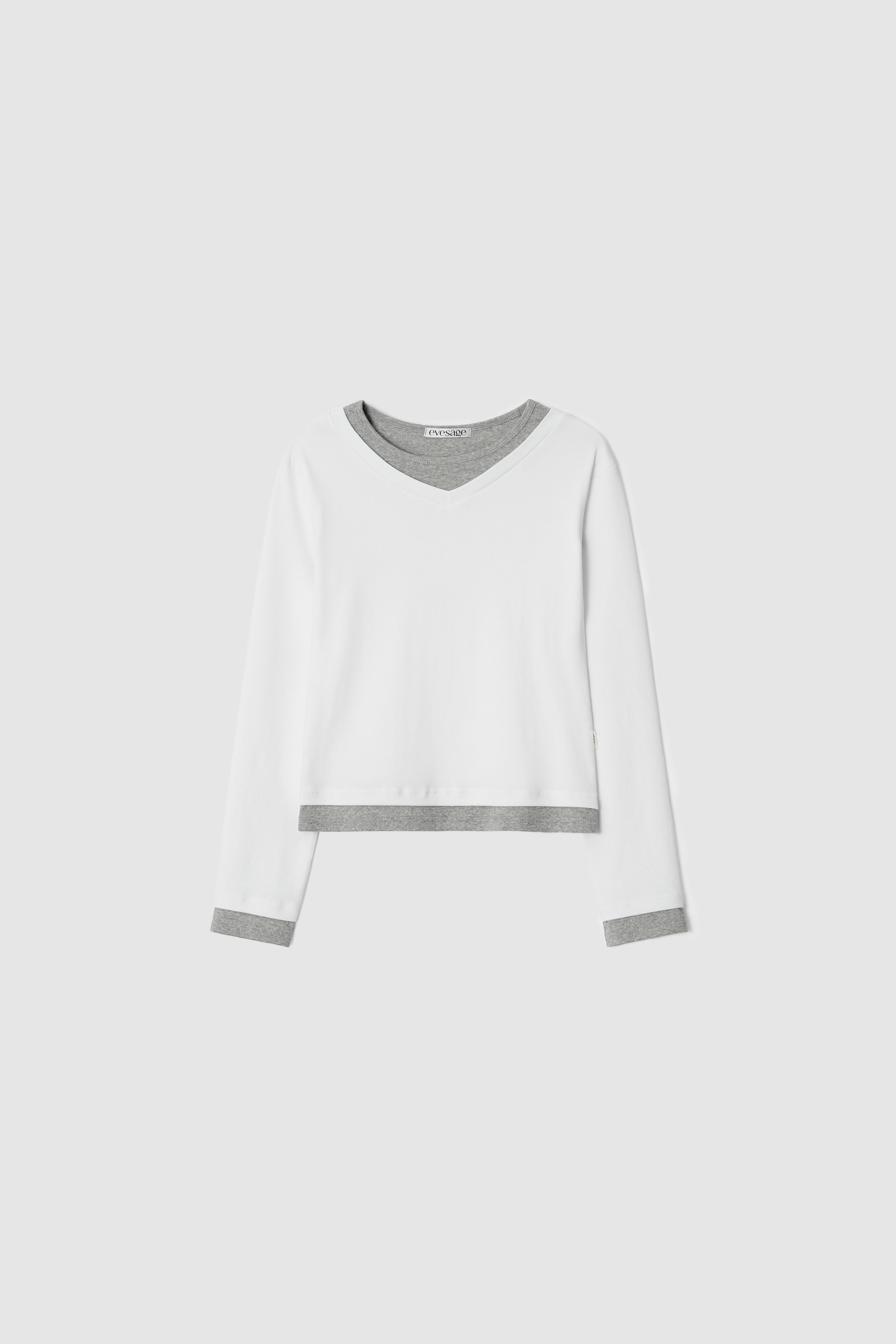LAYERED TEE - IVORY