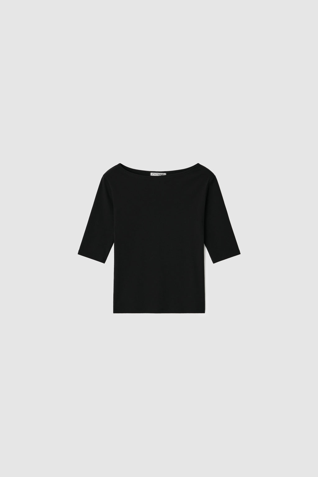 BOATNECK TEE - BLACK