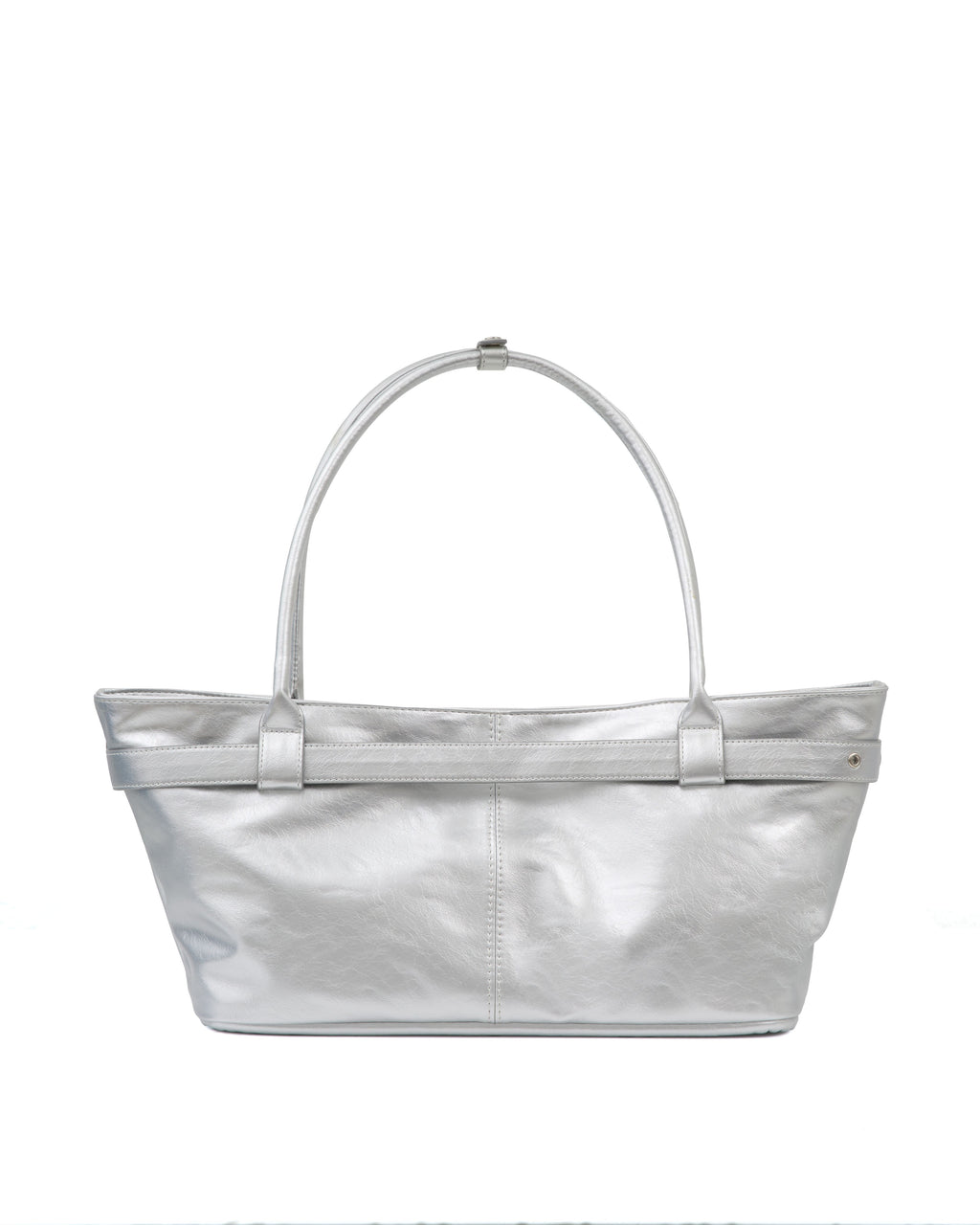 belted boat bag (silver)