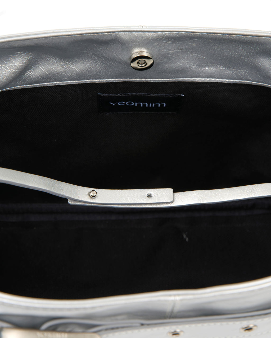 belted boat bag (silver)