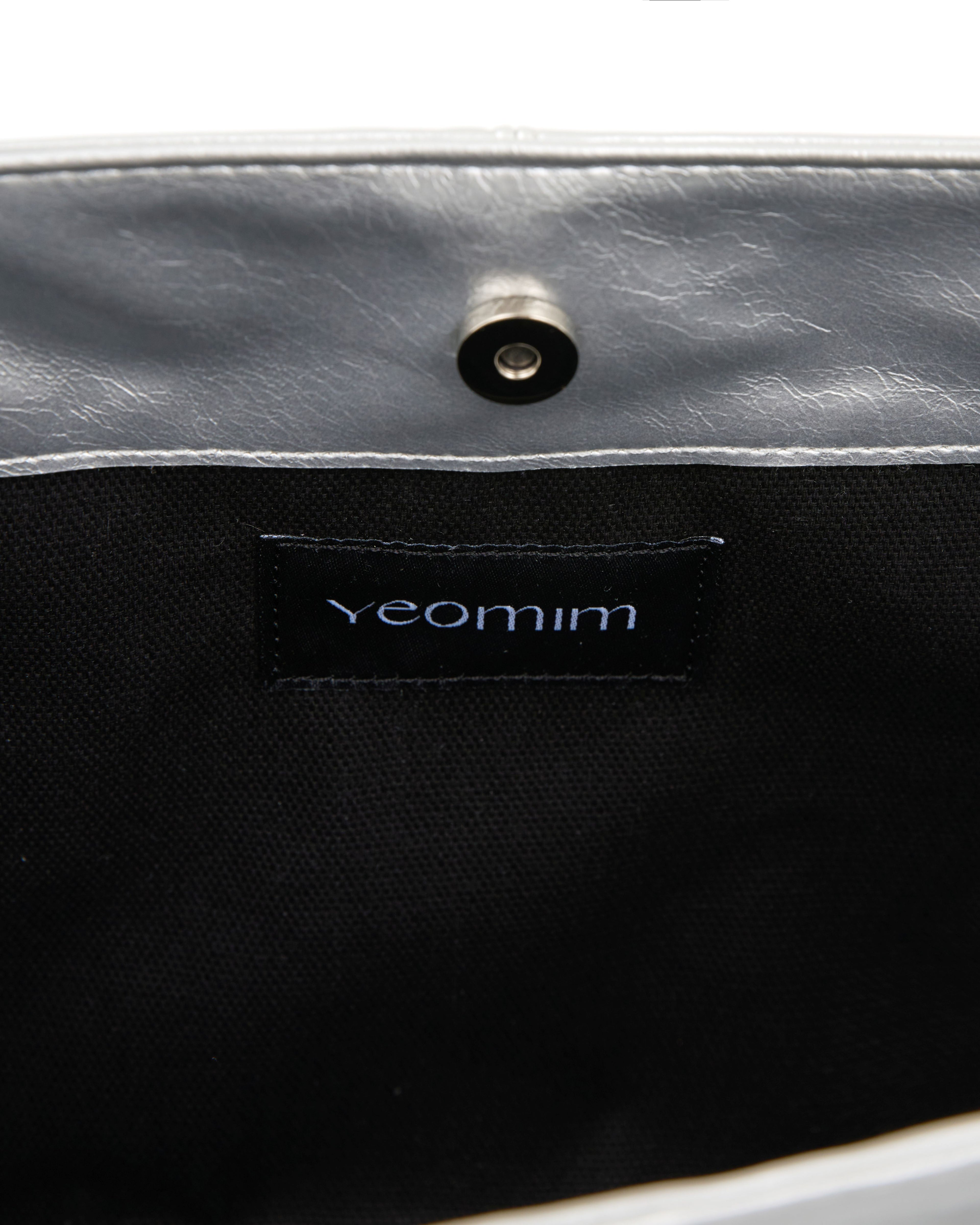 belted boat bag (silver)
