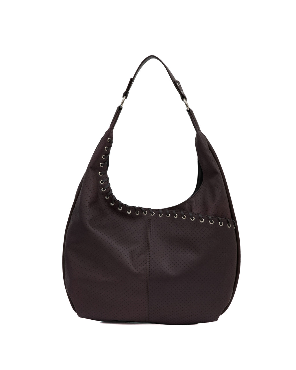 medium slash hobo bag (punching brown)
