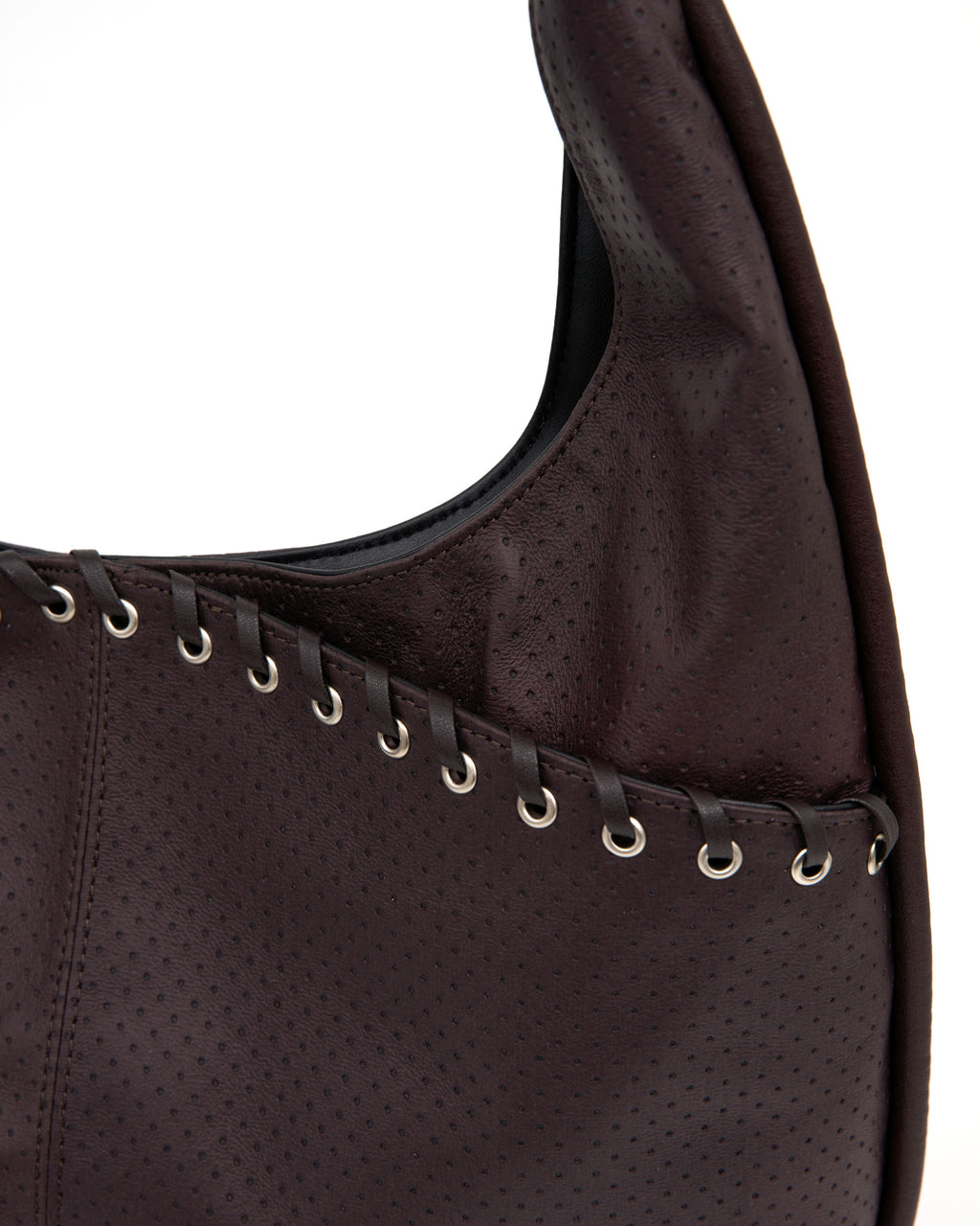 medium slash hobo bag (punching brown)