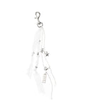 y fringe keyring (feather white)