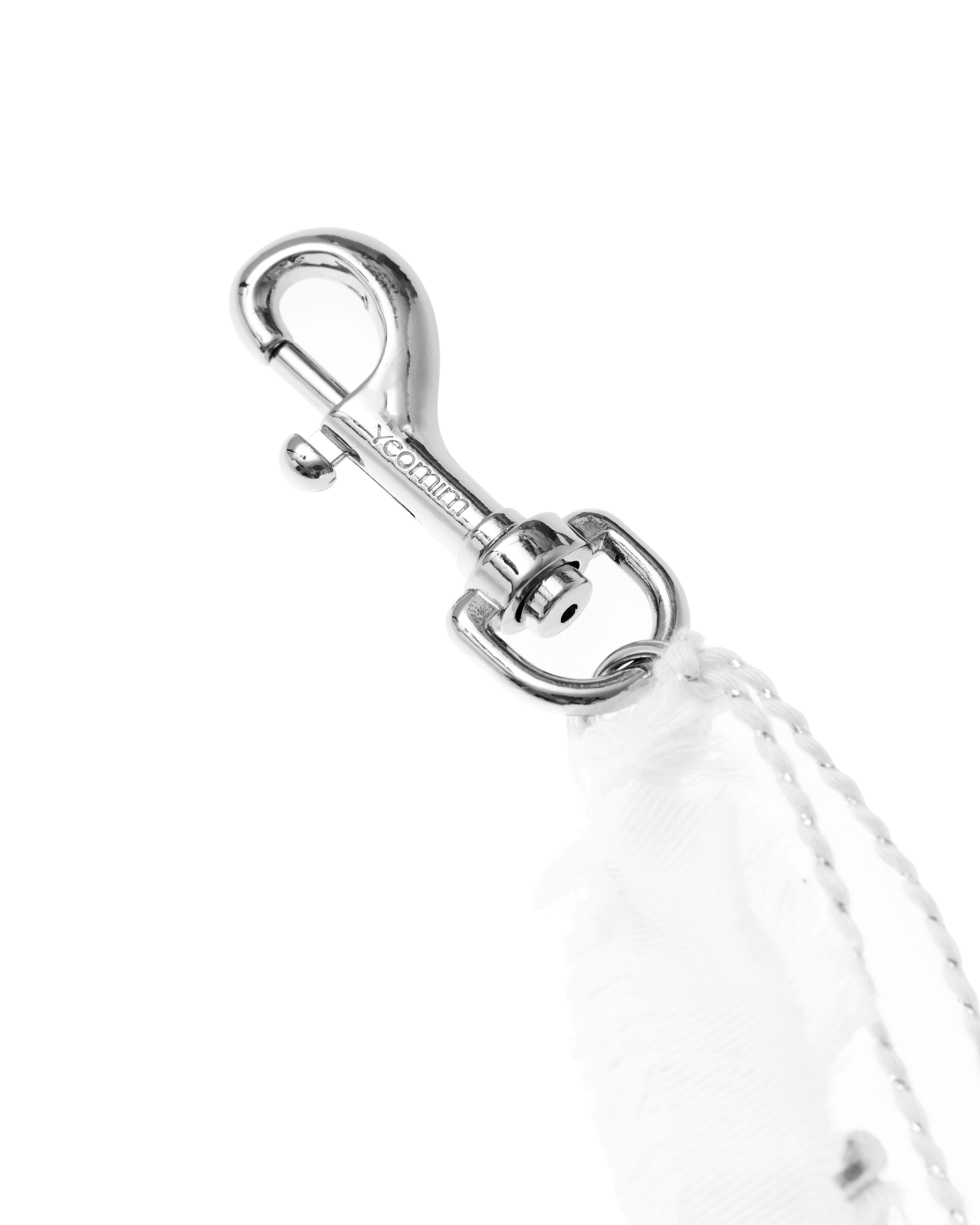 y fringe keyring (feather white)
