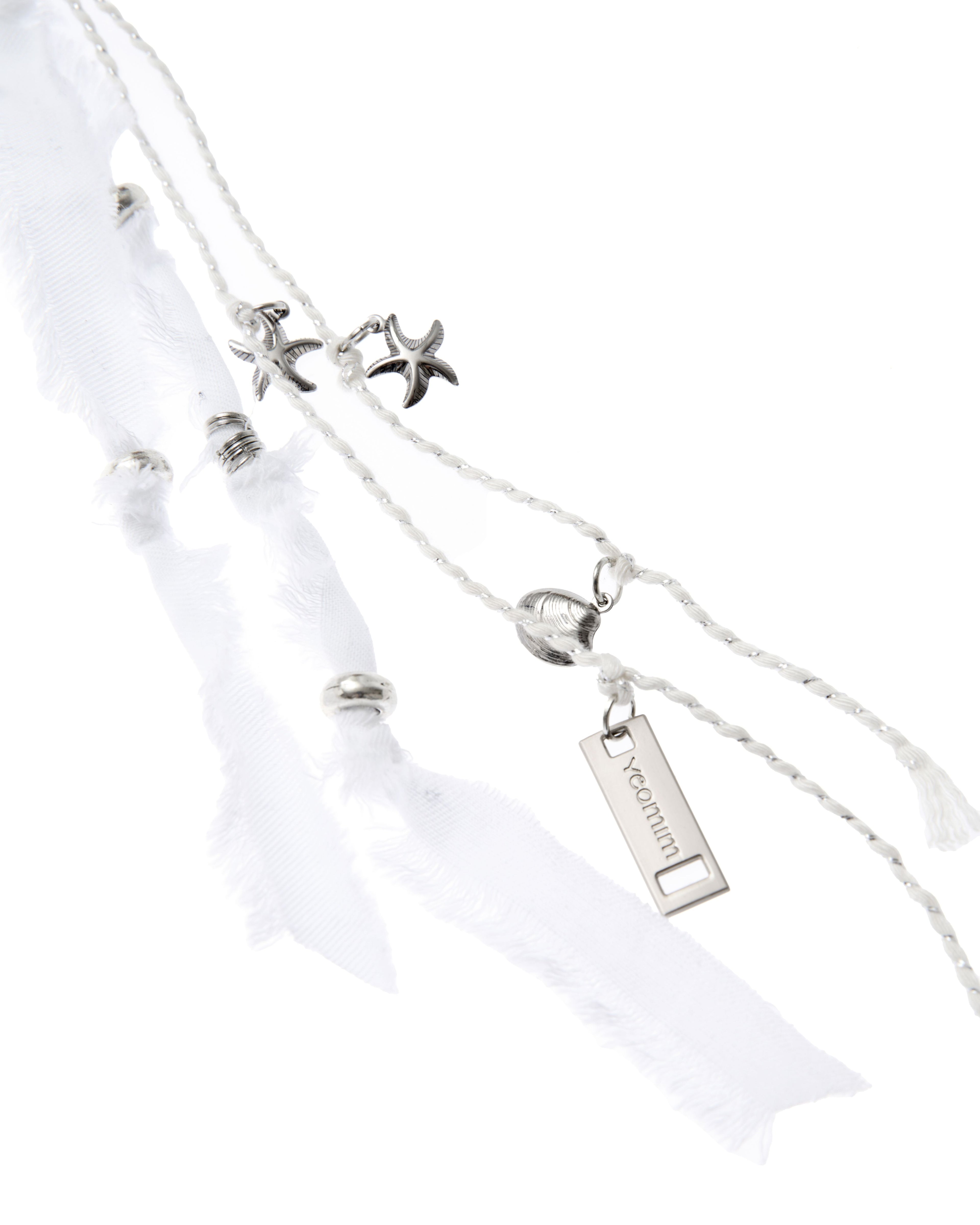 y fringe keyring (feather white)