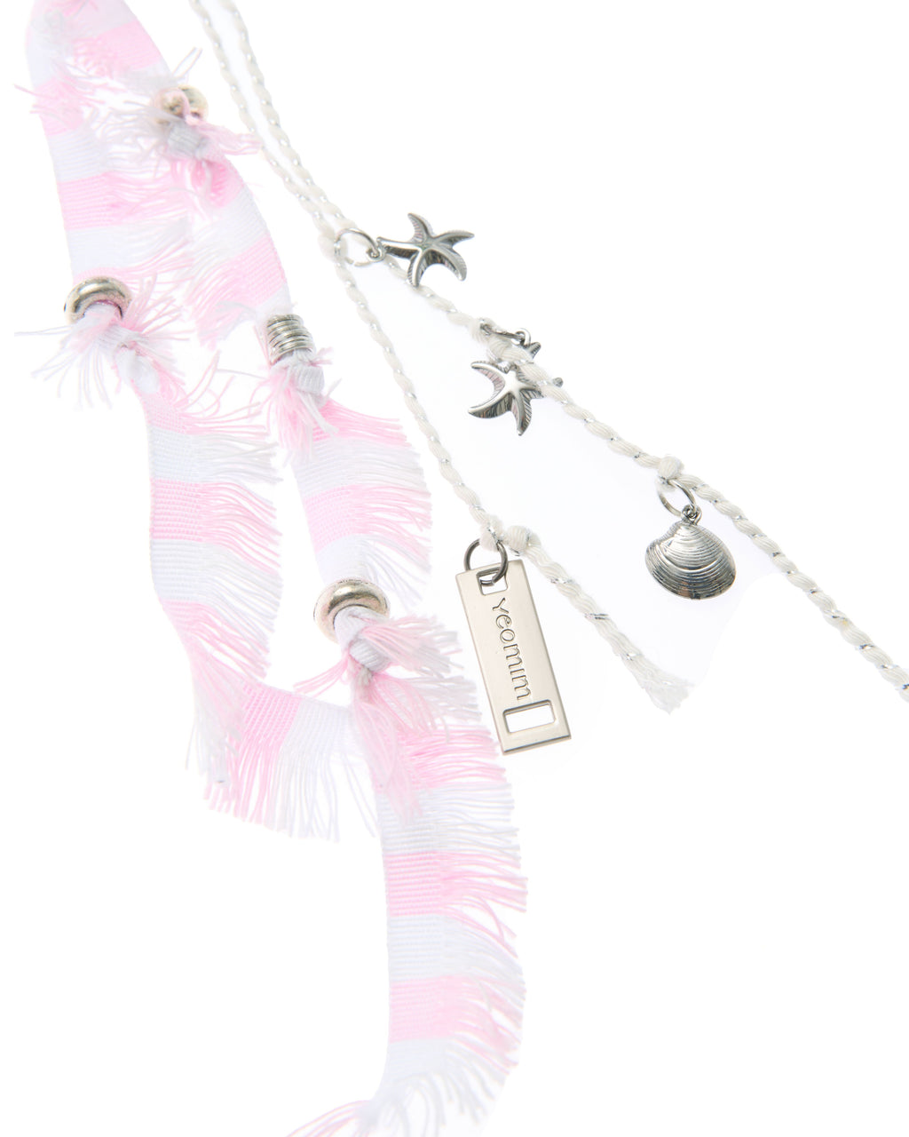 y fringe keyring (fairy pink)