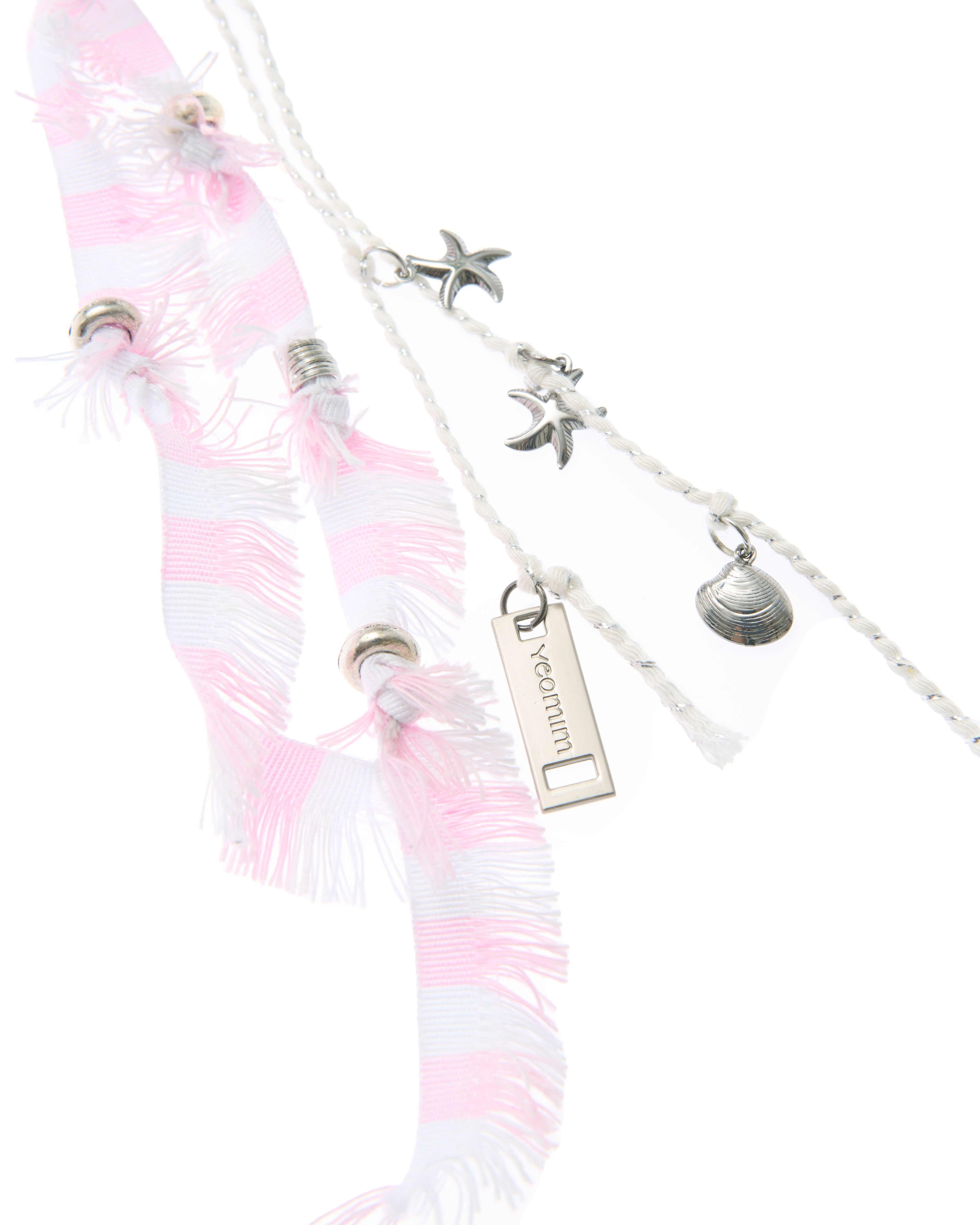 y fringe keyring (fairy pink)