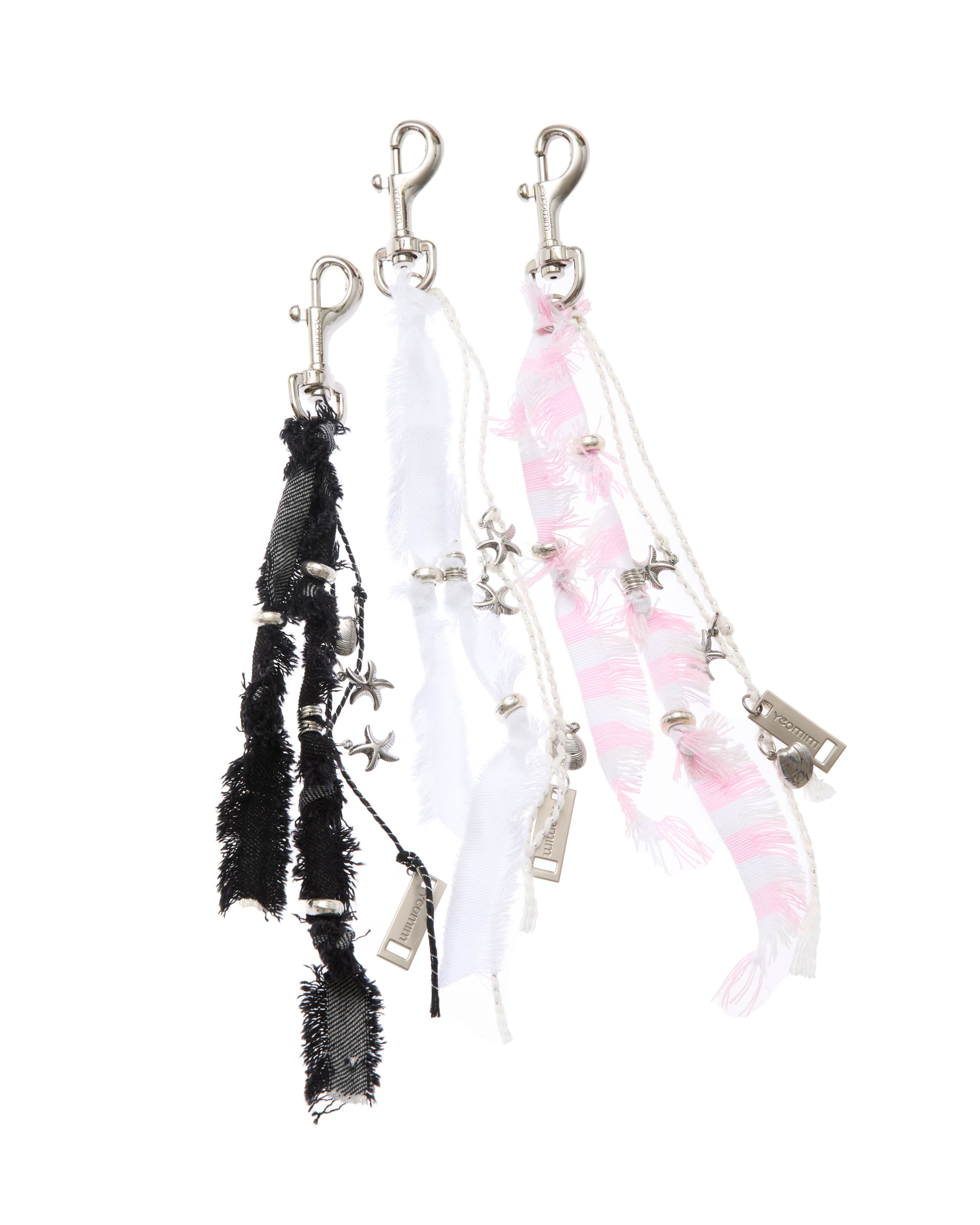 y fringe keyring (vintage black)