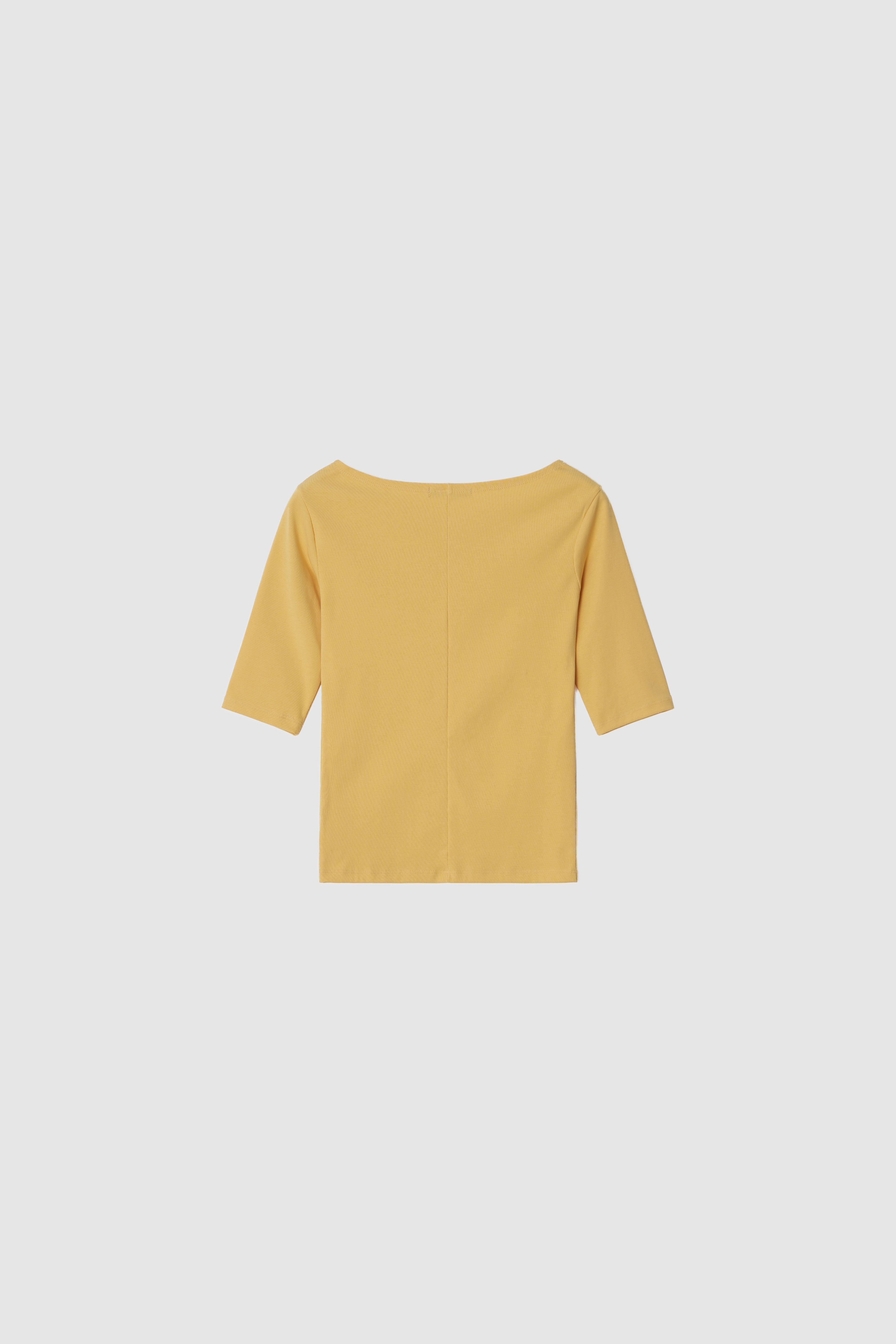 BOATNECK TEE - YELLOW