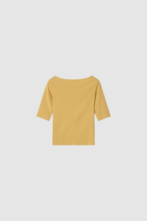 BOATNECK TEE - YELLOW