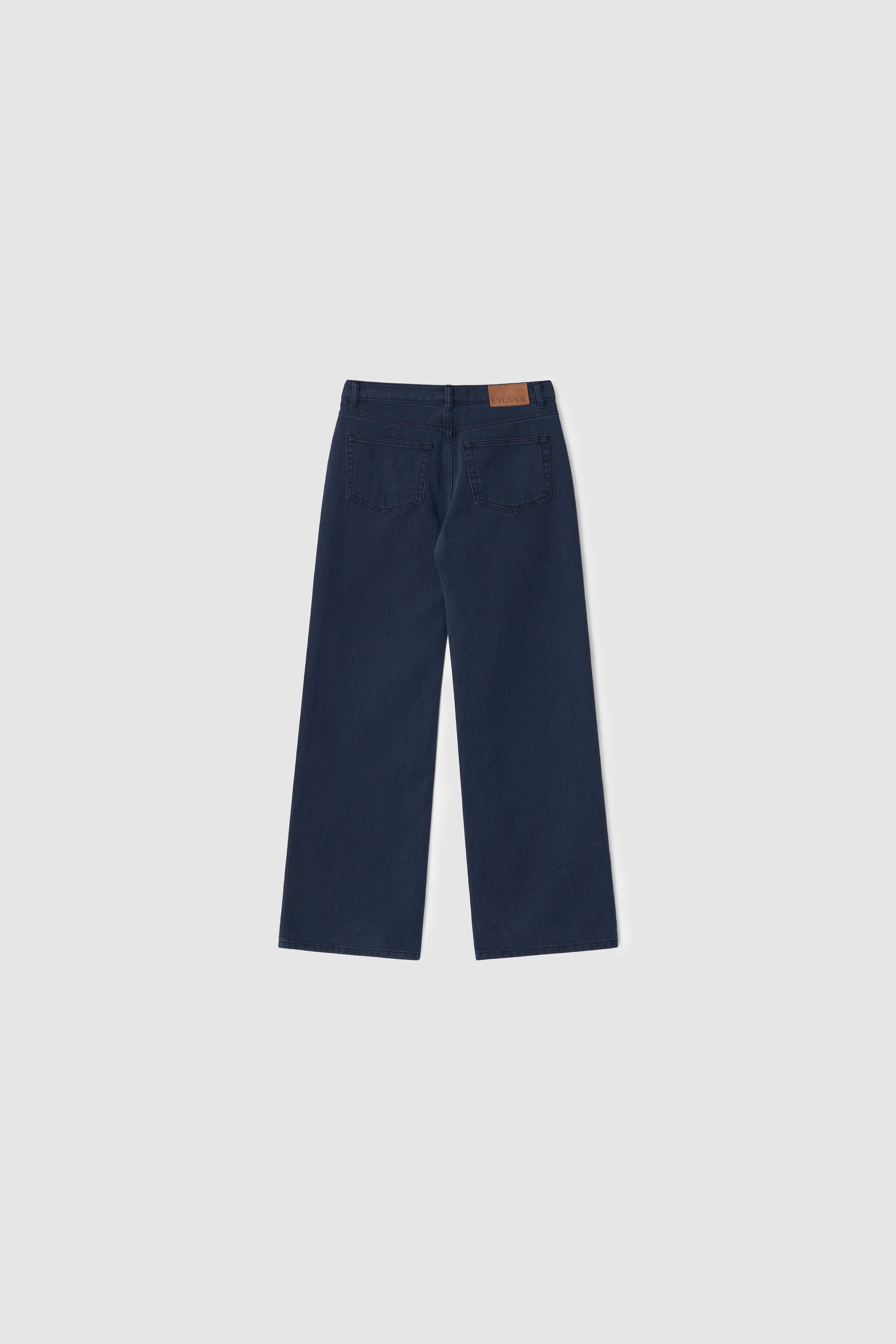 LOW RISE BLUE DENIM - BLUE