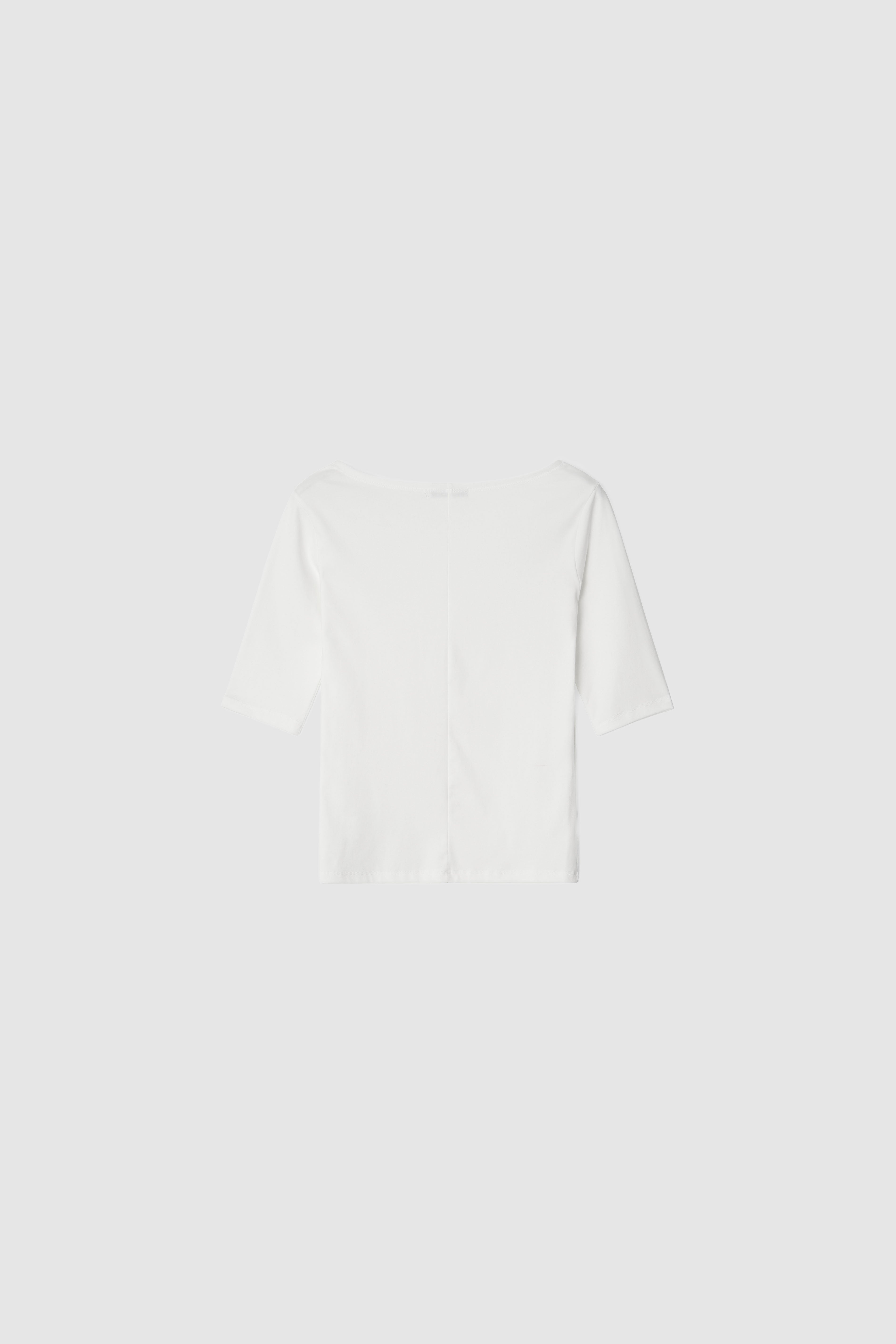 BOATNECK TEE - IVORY