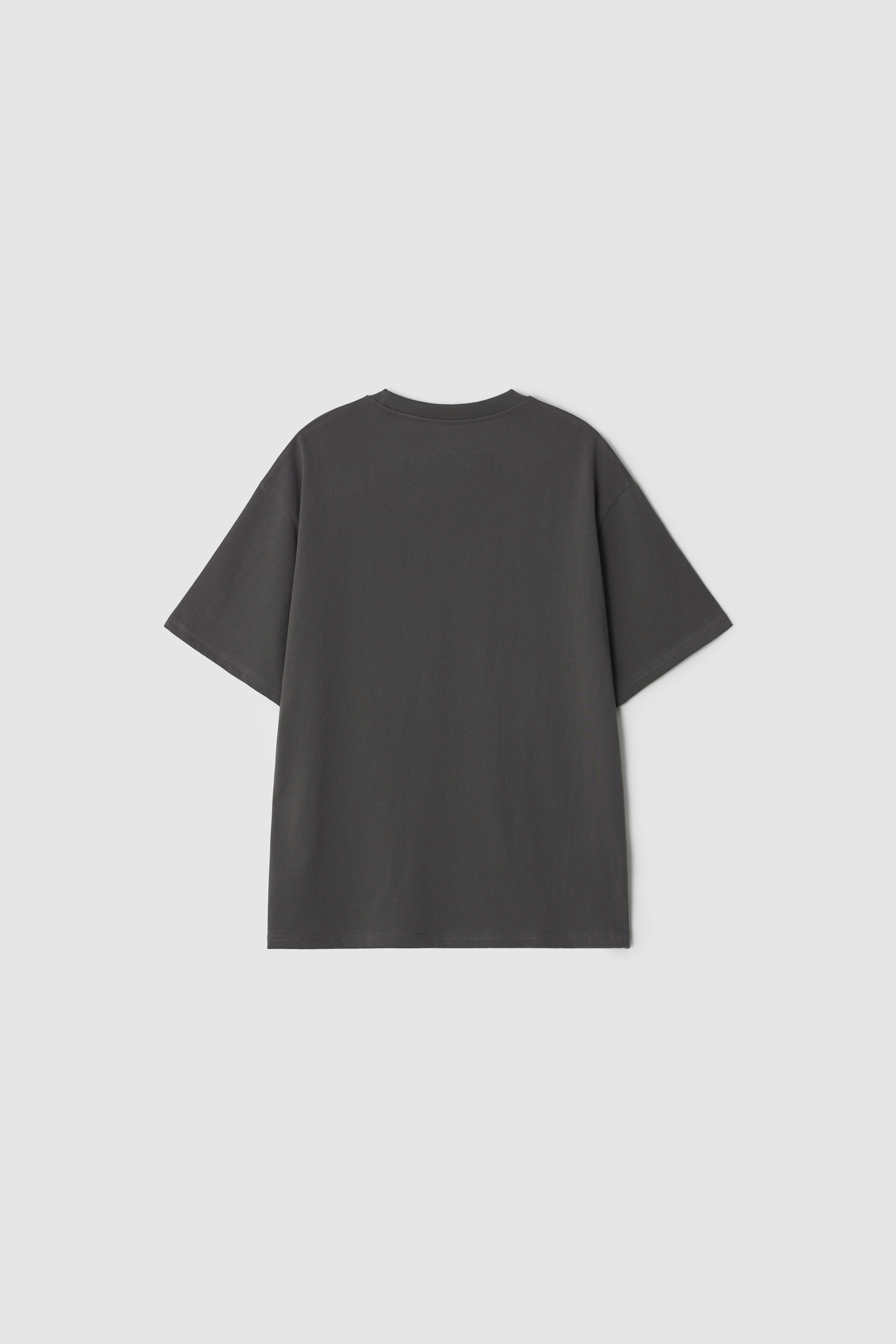 BASIC LOSSE-FIT TEE - CHARCOAL