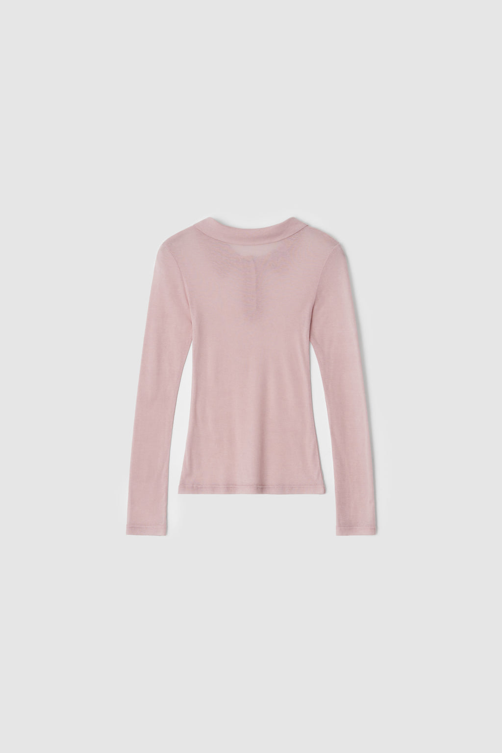 SEETHROUGH POLO TEE - PINK