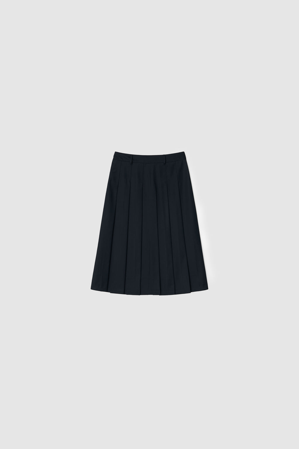 PLEATS SKIRT - NAVY