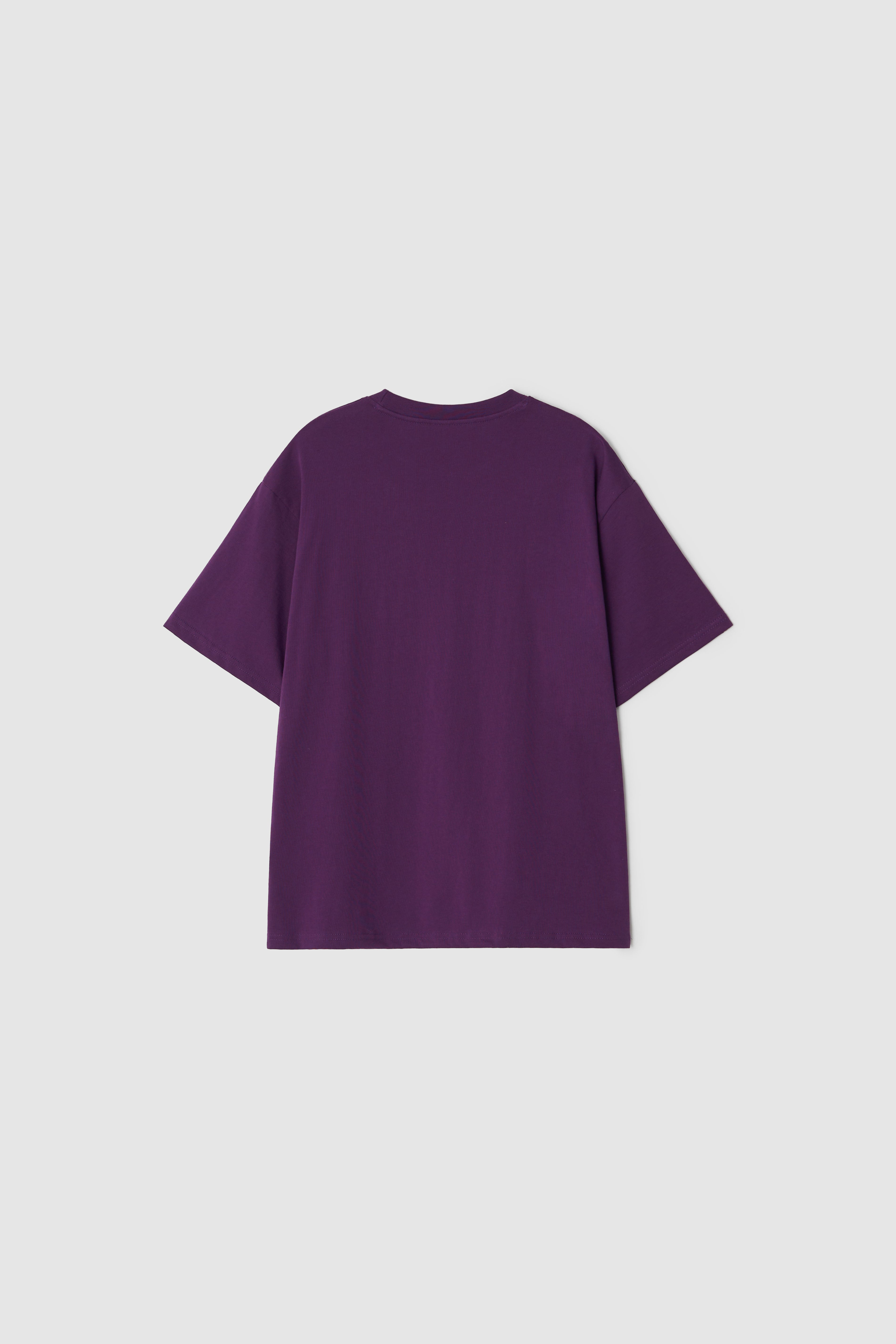 BASIC LOSSE-FIT TEE - PURPLE