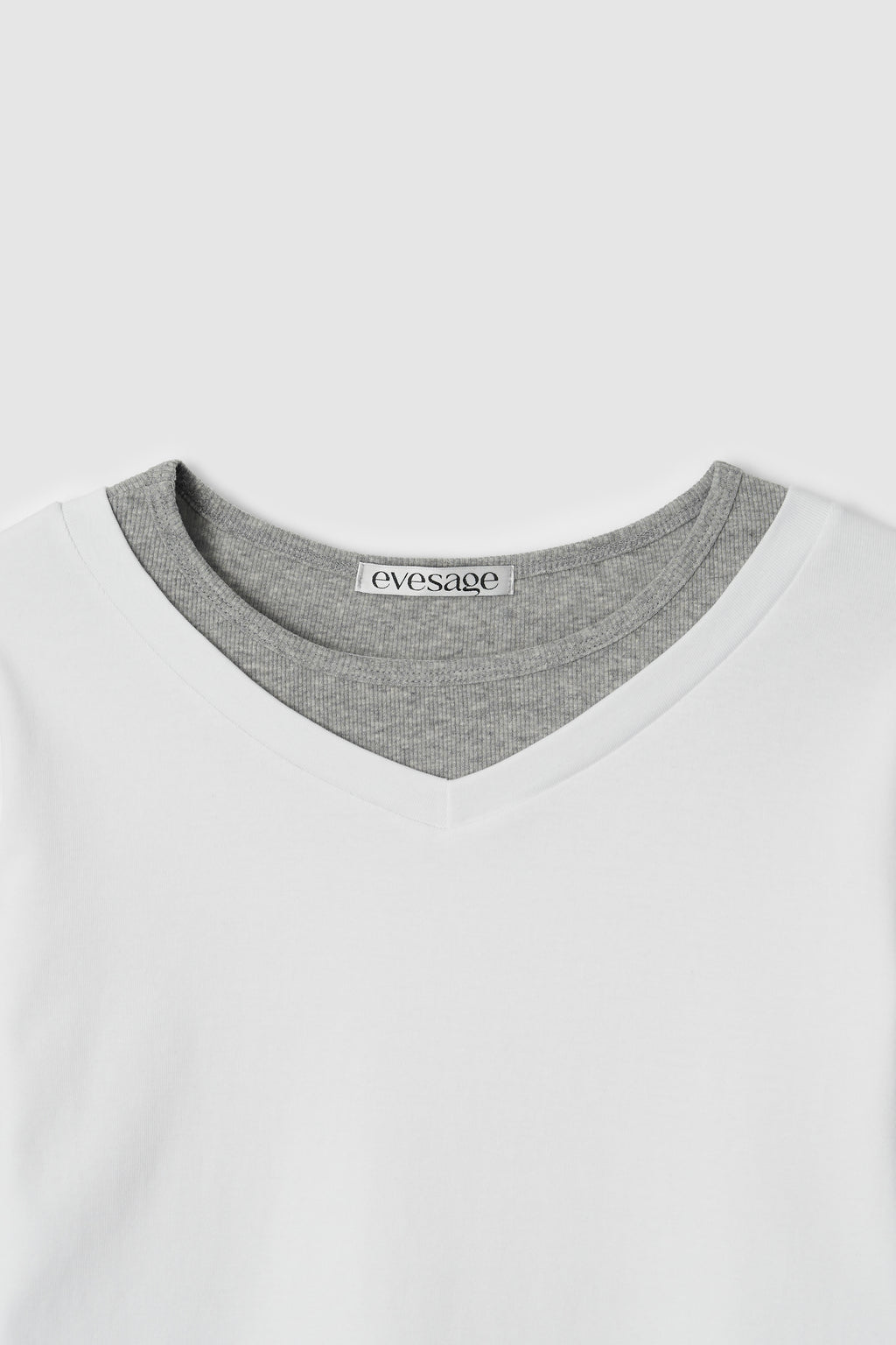 LAYERED TEE - IVORY