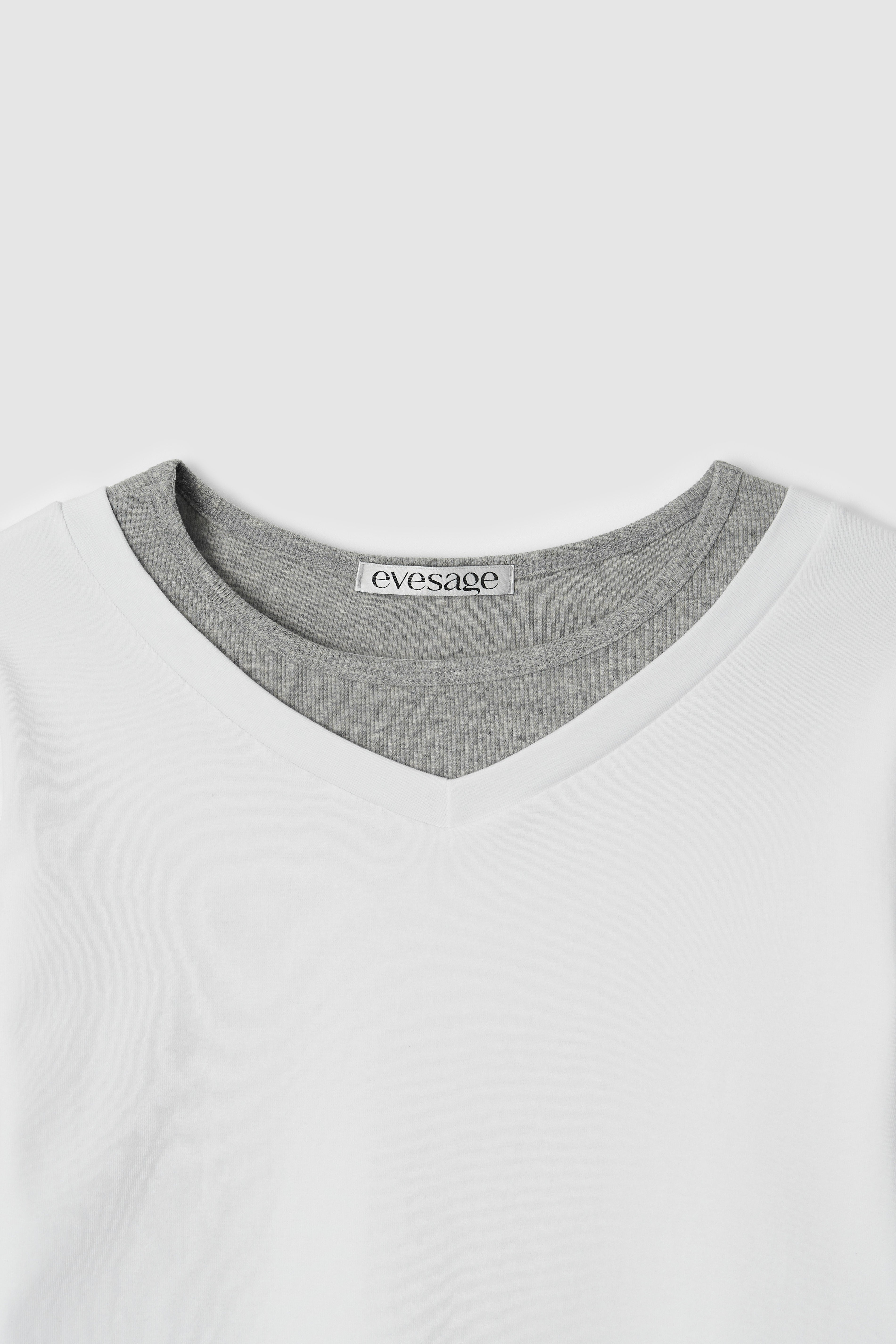 LAYERED TEE - IVORY