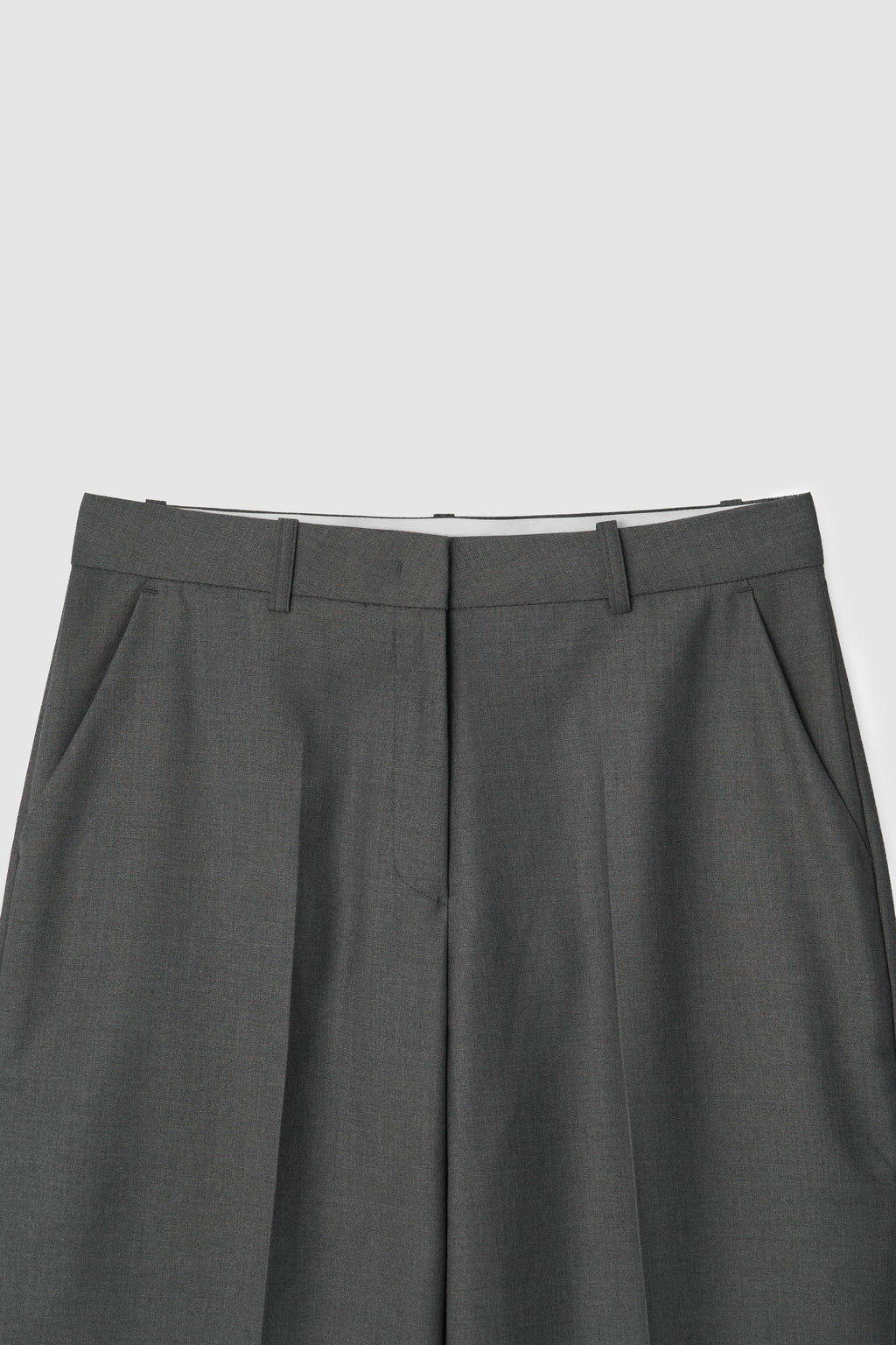 STRAIGHT SLACKS - GREY