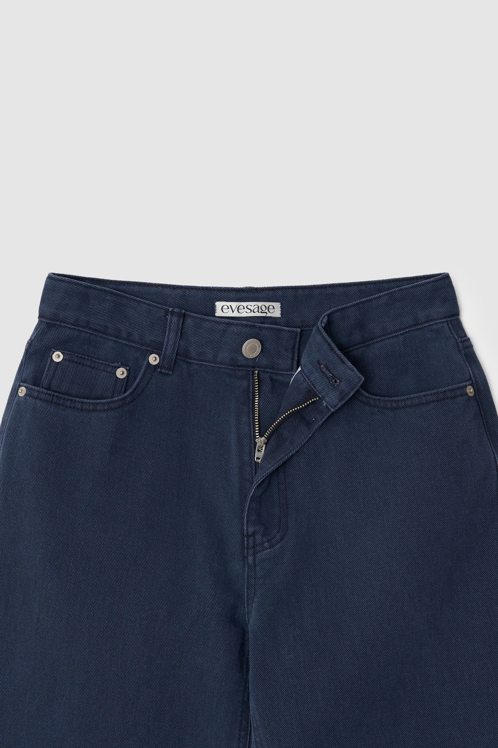 LOW RISE BLUE DENIM - BLUE