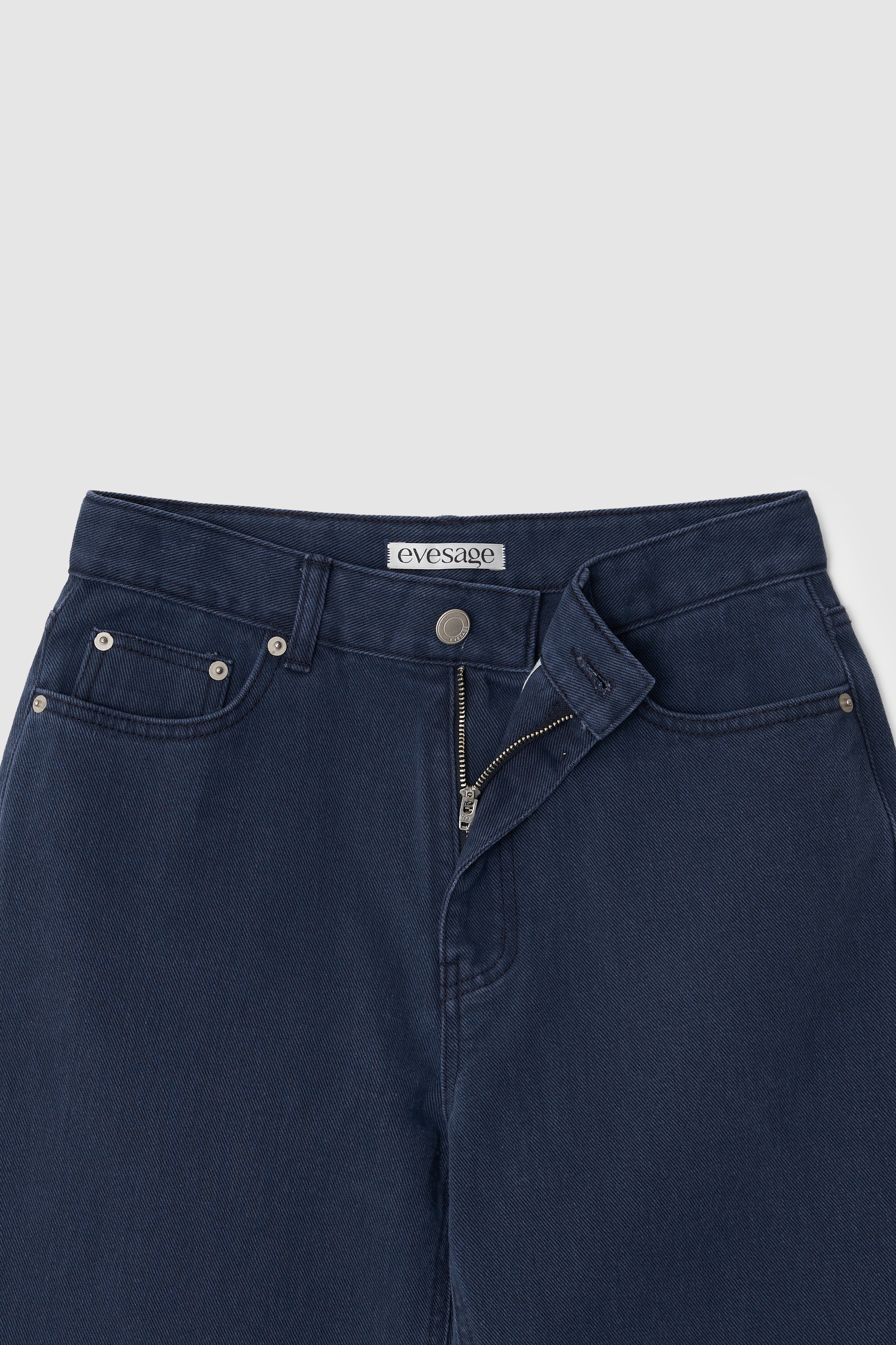 LOW RISE BLUE DENIM - BLUE