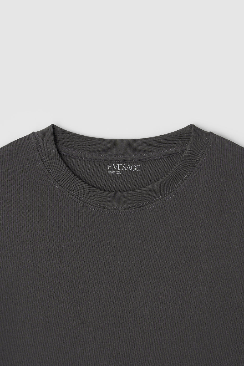 BASIC LOSSE-FIT TEE - CHARCOAL