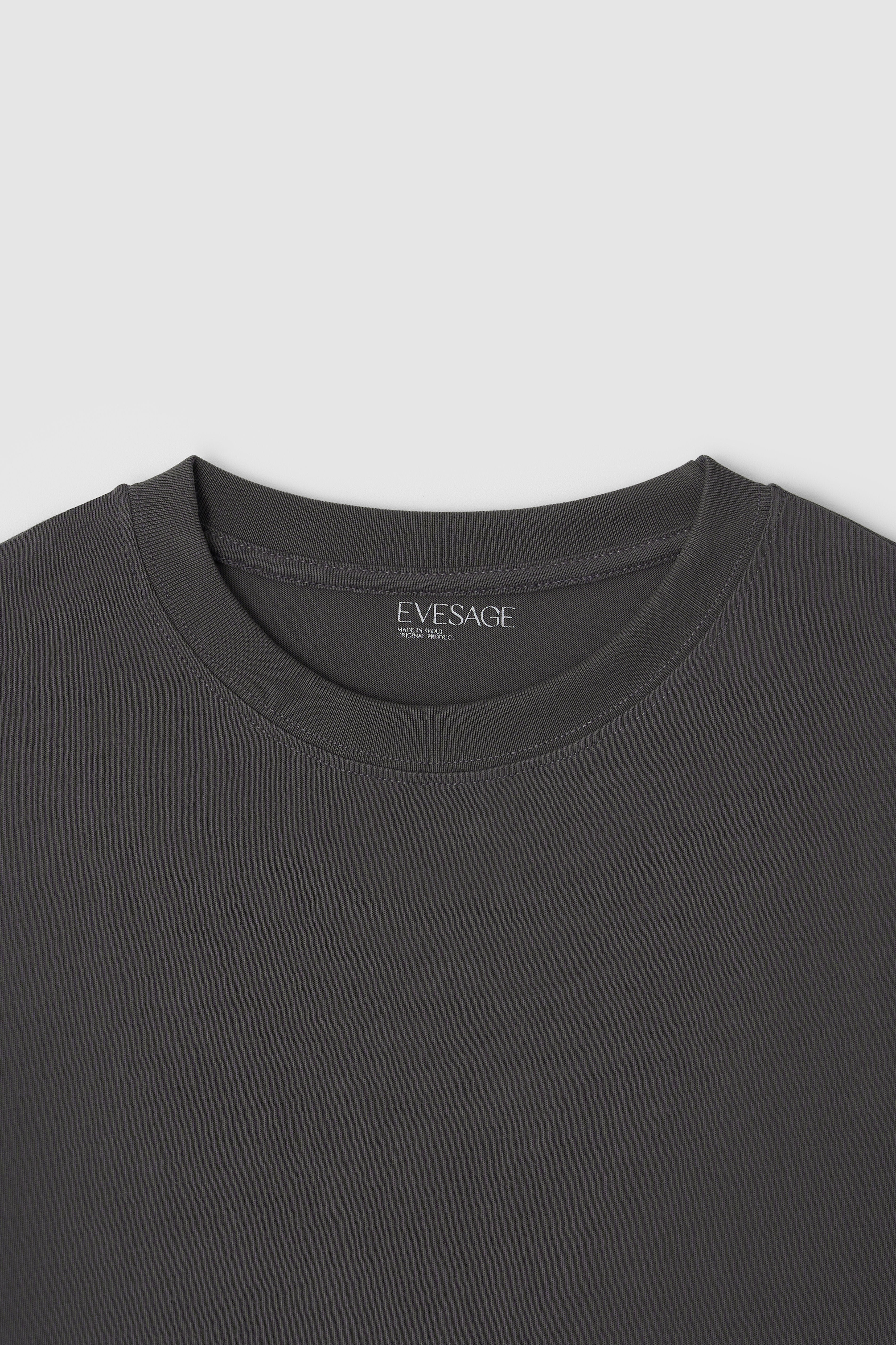 BASIC LOSSE-FIT TEE - CHARCOAL