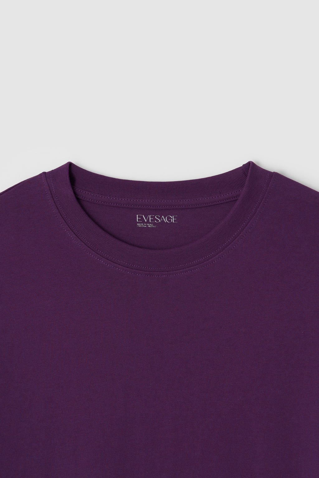 BASIC LOSSE-FIT TEE - PURPLE