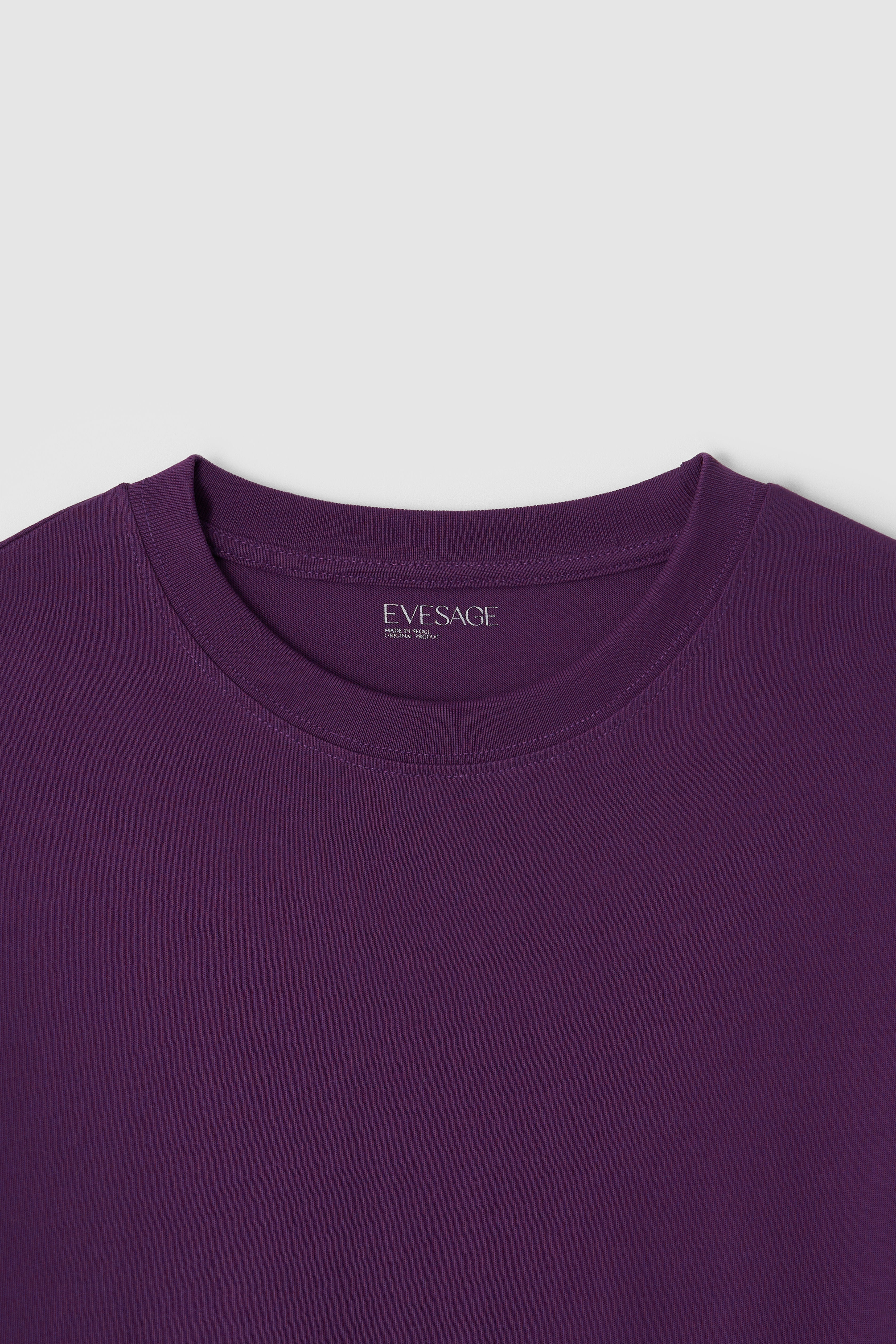 BASIC LOSSE-FIT TEE - PURPLE