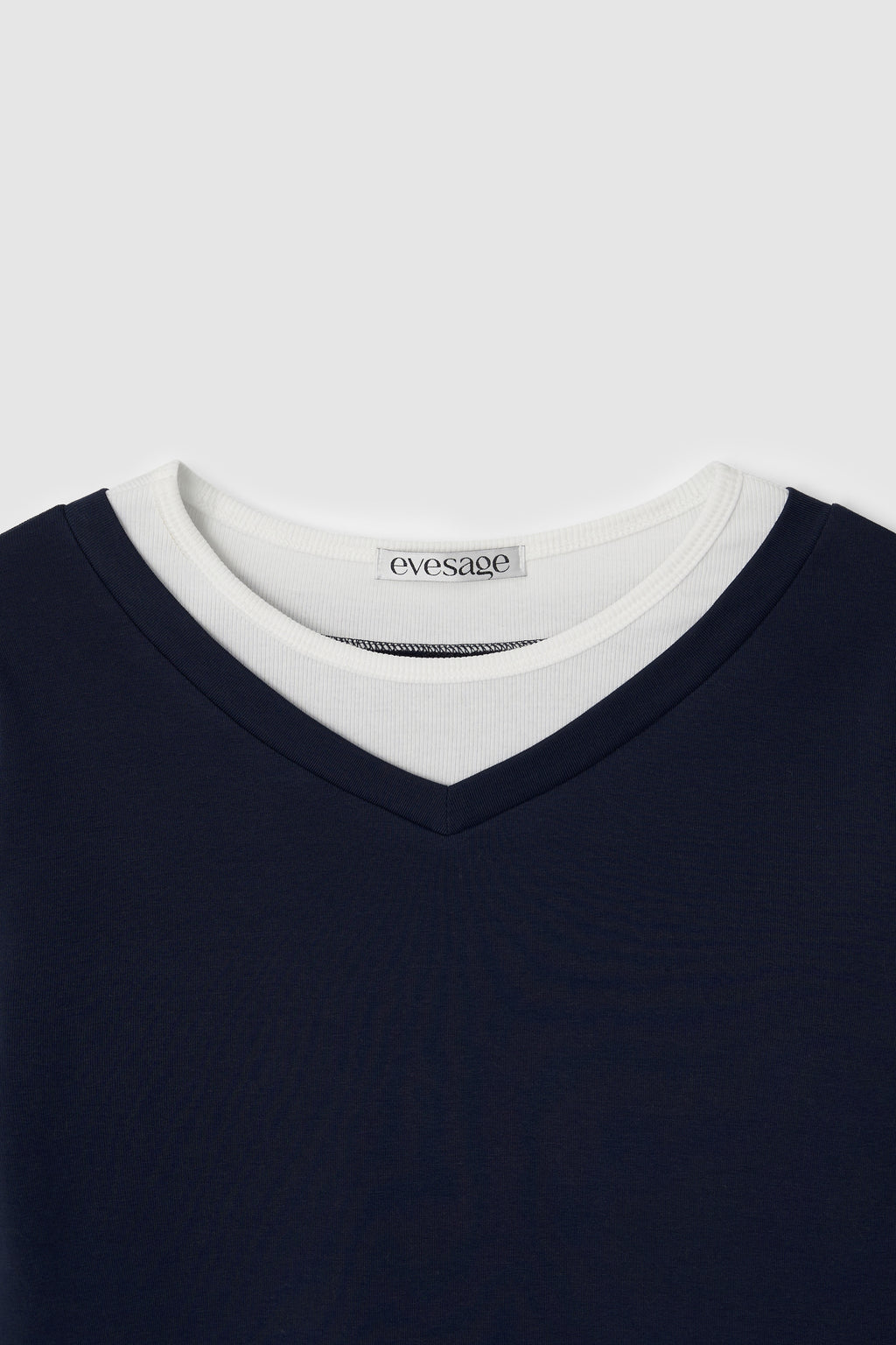 LAYERED TEE - NAVY