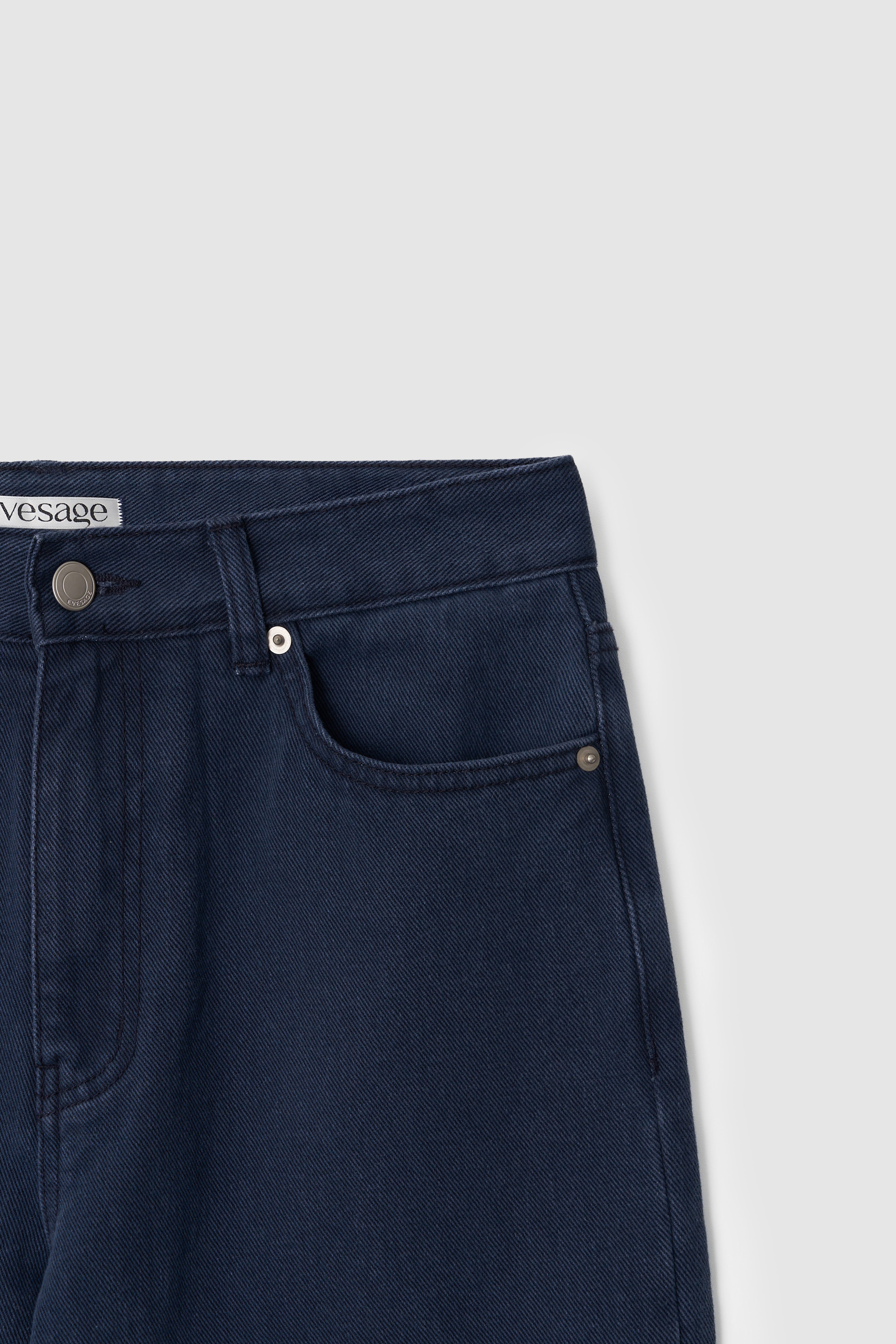 LOW RISE BLUE DENIM - BLUE