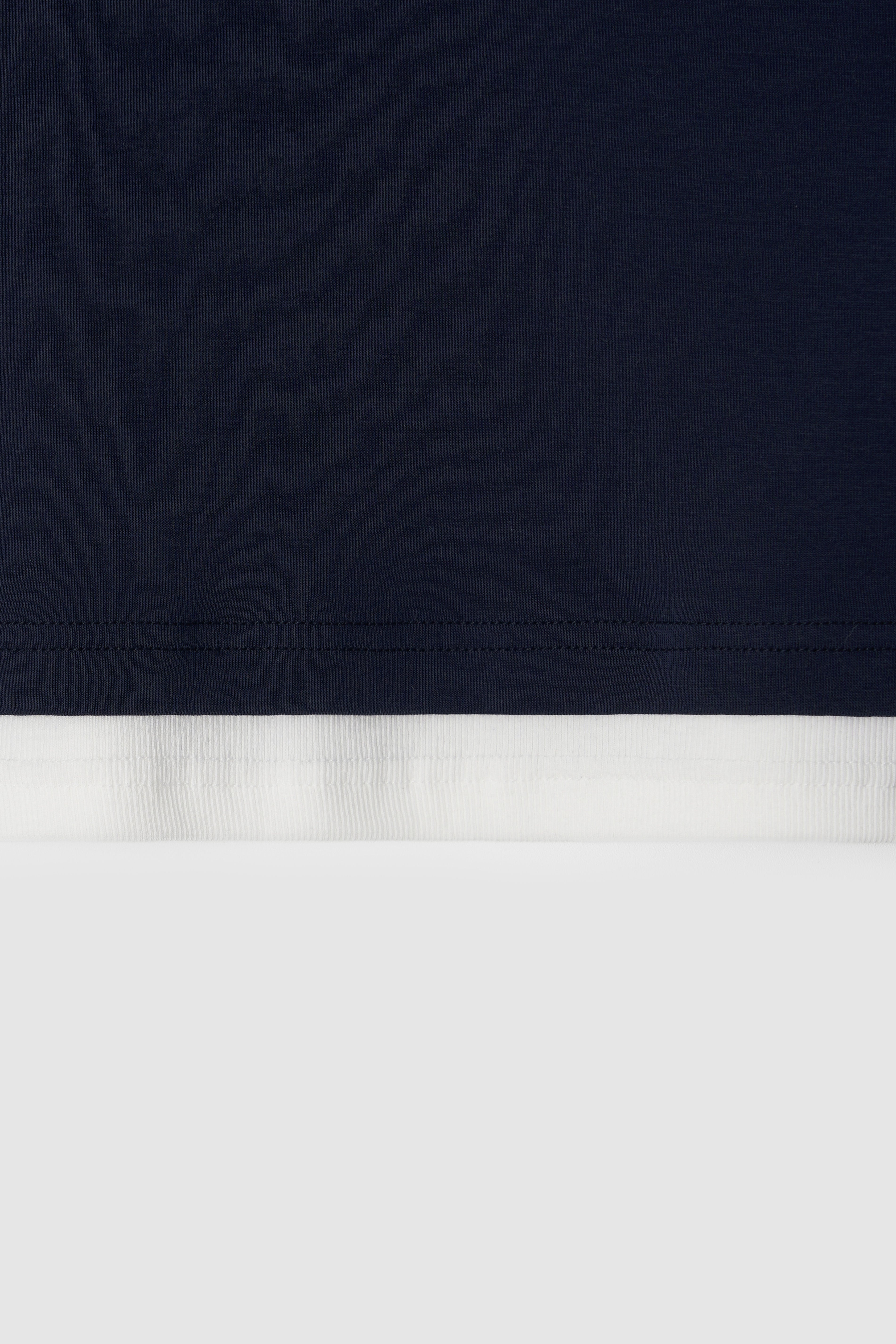 LAYERED TEE - NAVY