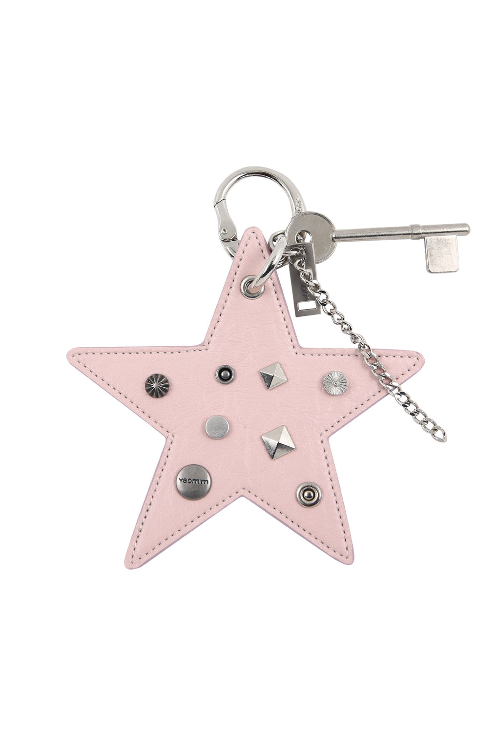 star tag keyring (pale pink)