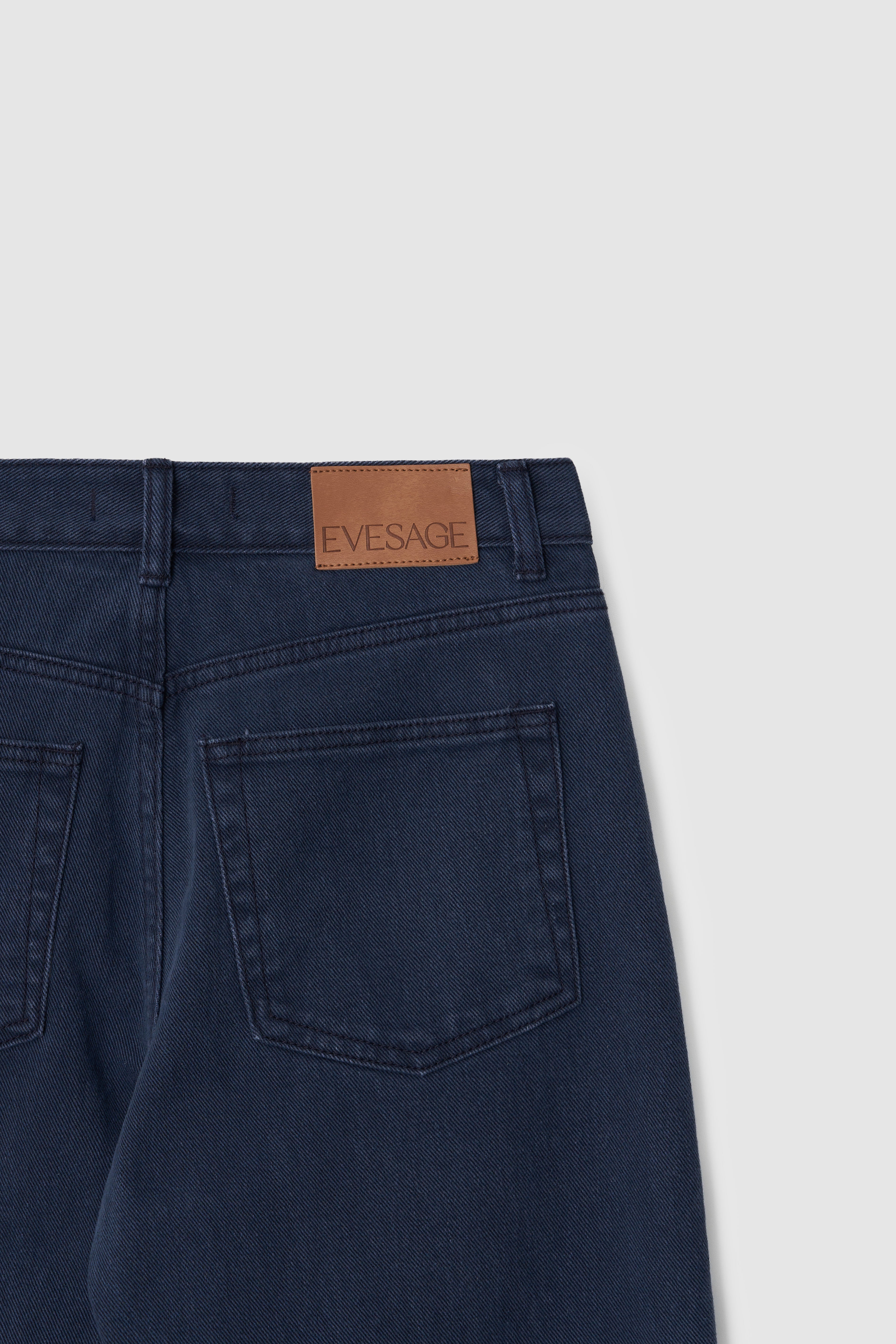 LOW RISE BLUE DENIM - BLUE