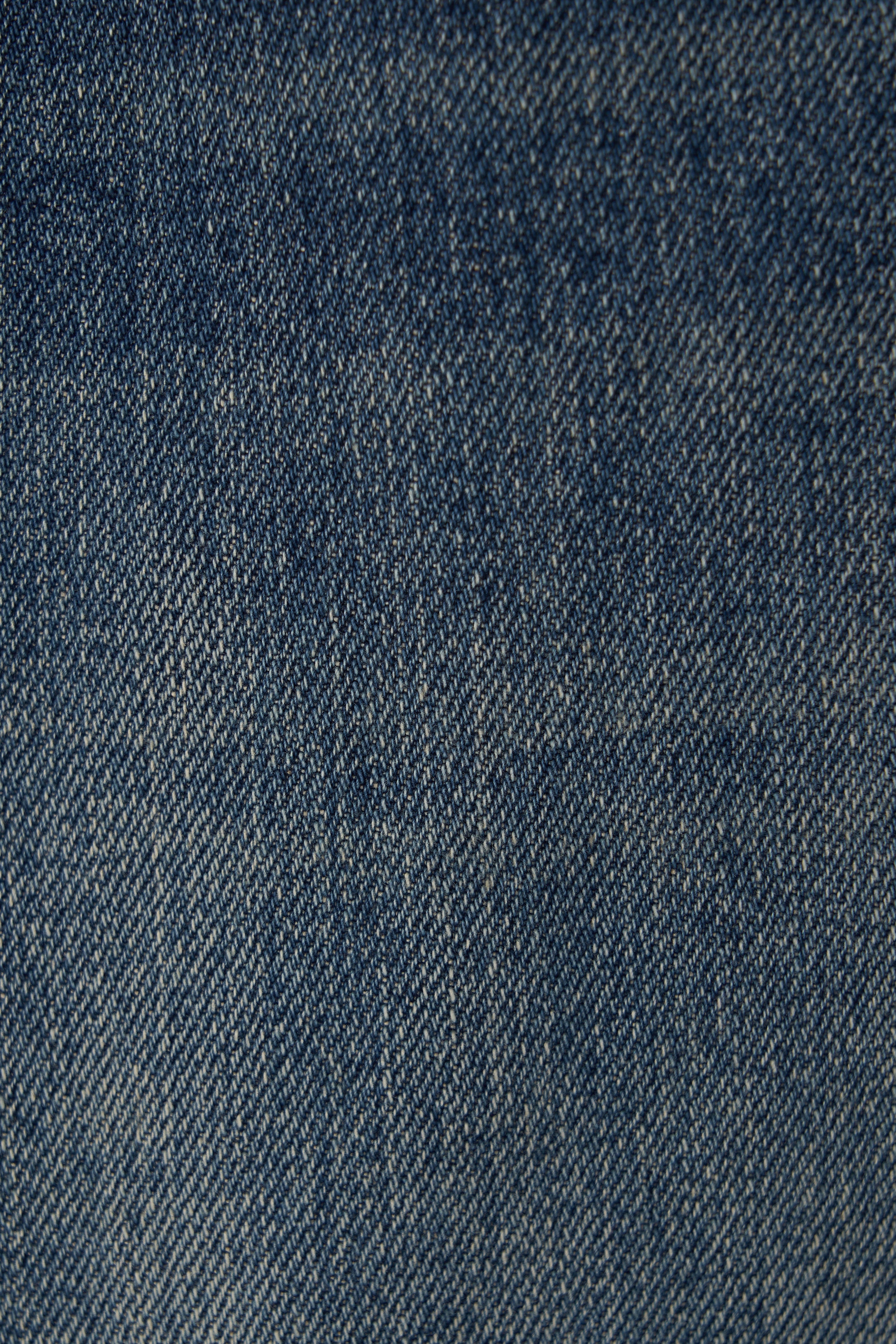 LOW RISE WIDE DENIM - DEEP BLUE