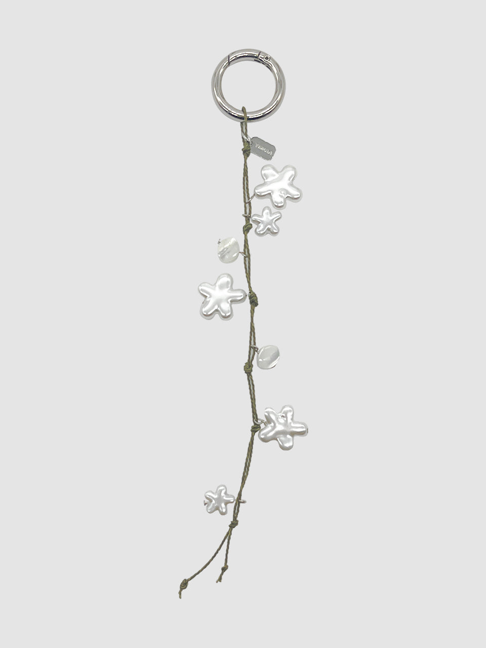Spring Drop Keyring - Khaki