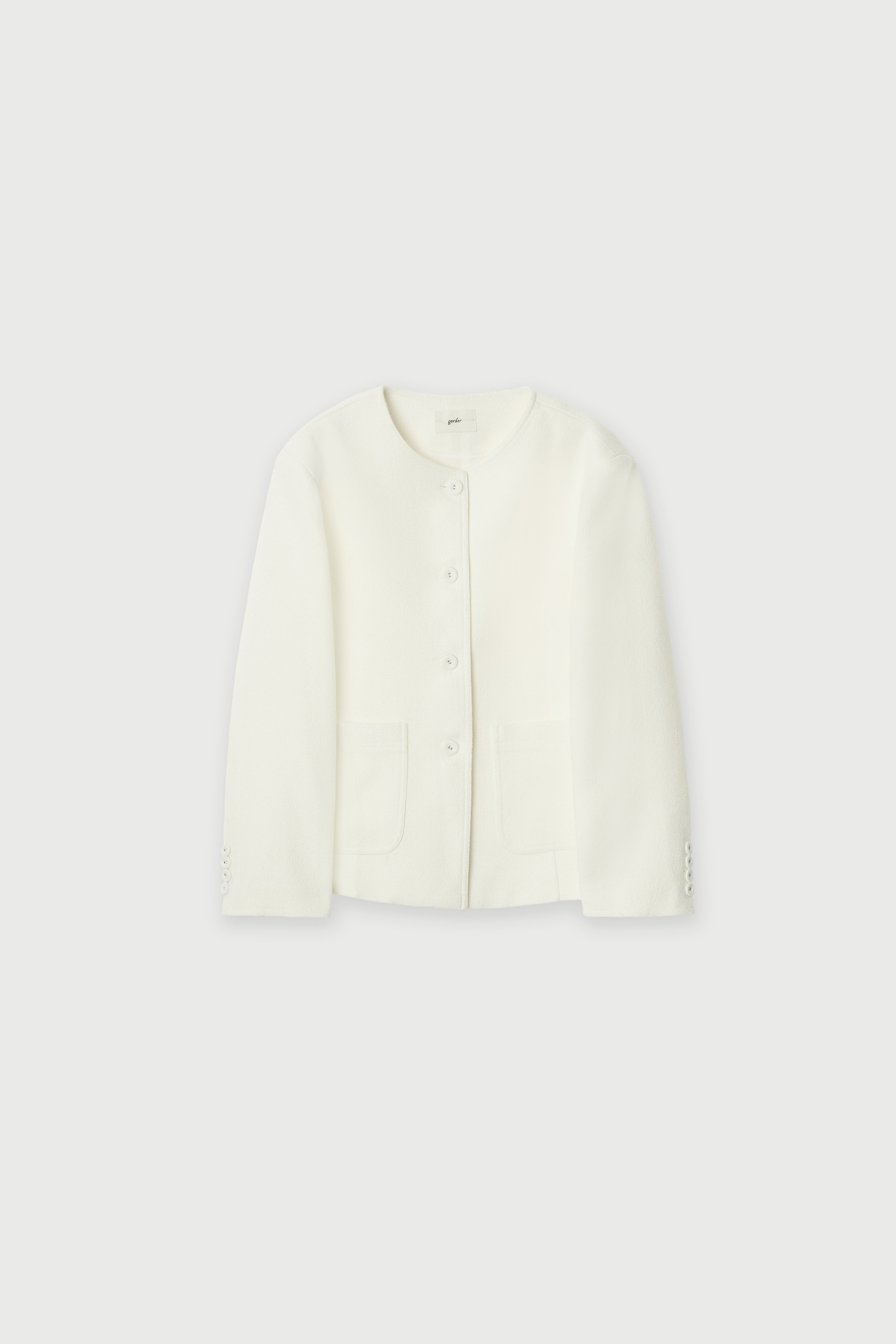 Classic Tweed Jacket - Ivory